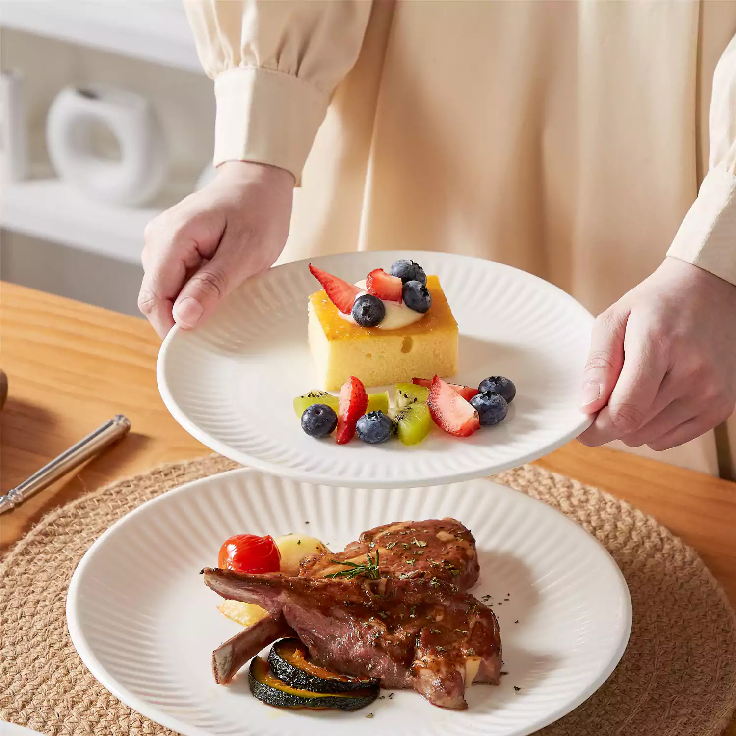 Leila 12 Piece Dinnerware Set - Image 10