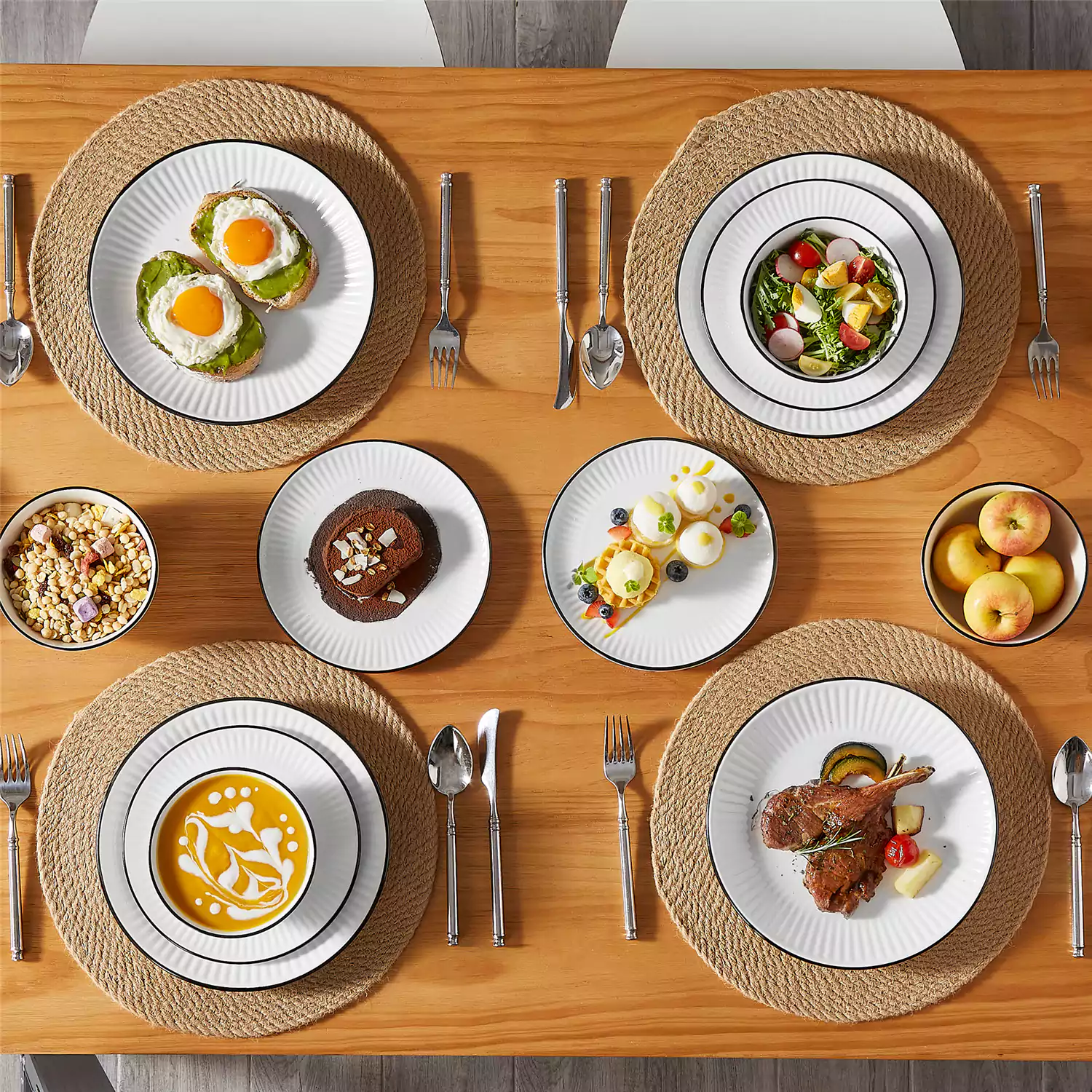 Leila 12 Piece Dinnerware Set - Image 26