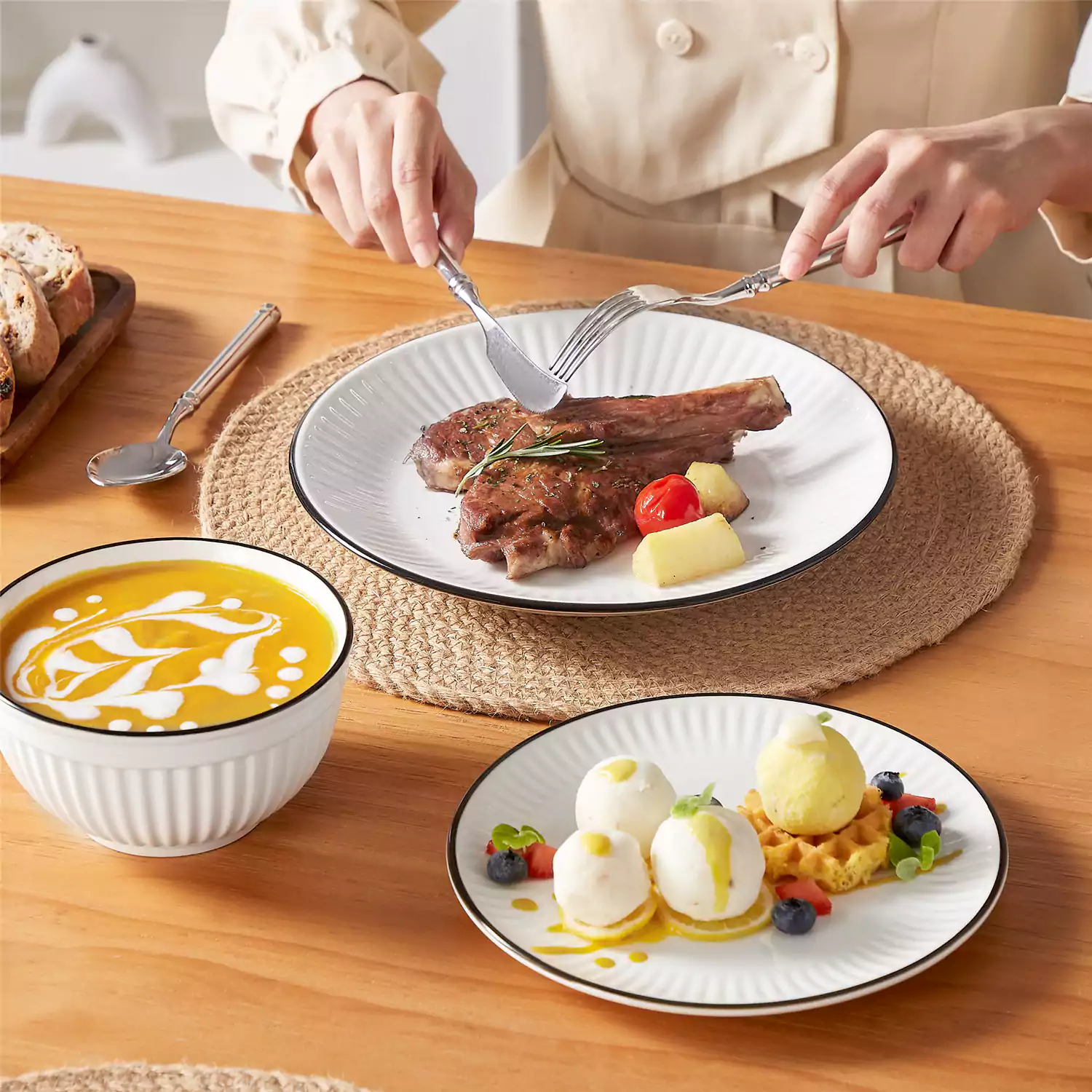 Leila 12 Piece Dinnerware Set - Image 27
