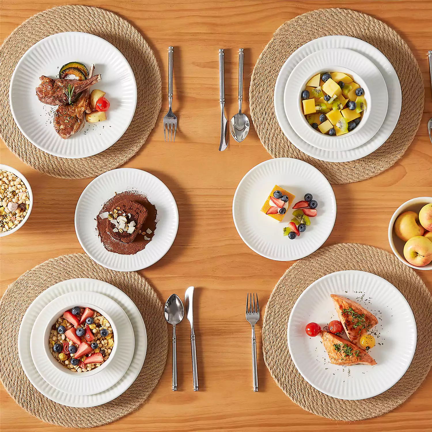 Leila 12 Piece Dinnerware Set - Image 7