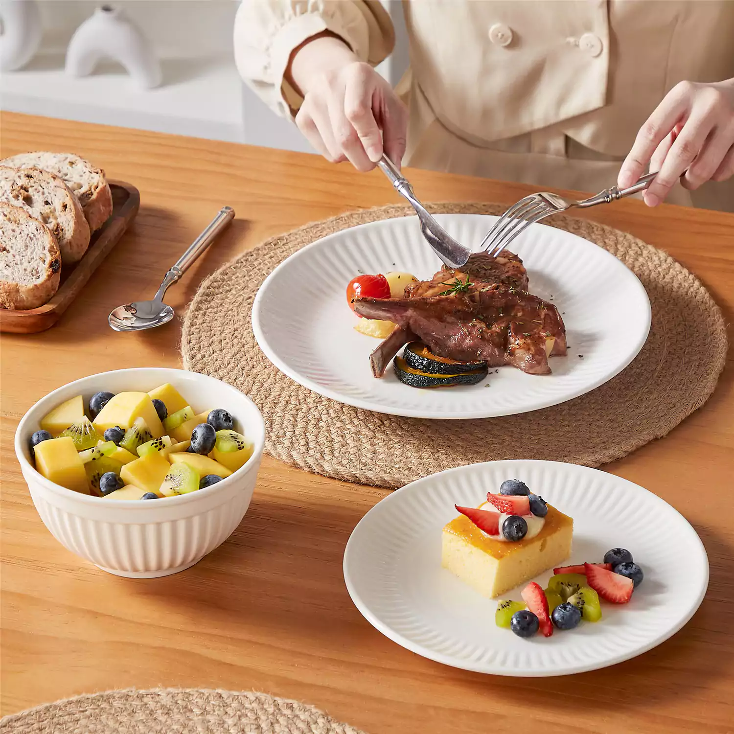 Leila 12 Piece Dinnerware Set - Image 8