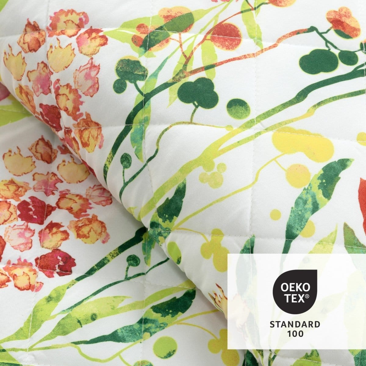 Leilani Watercolor Scallop Edged Floral 3 Piece Quilt Set - Image 10