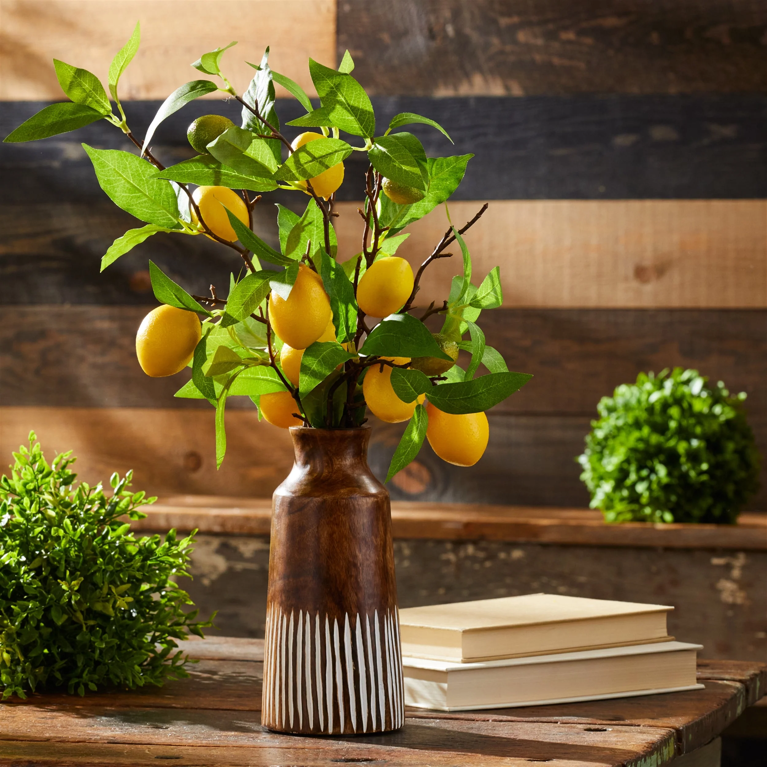 Lemon Fruit Foliage Branch (Set of 6) - Image 2