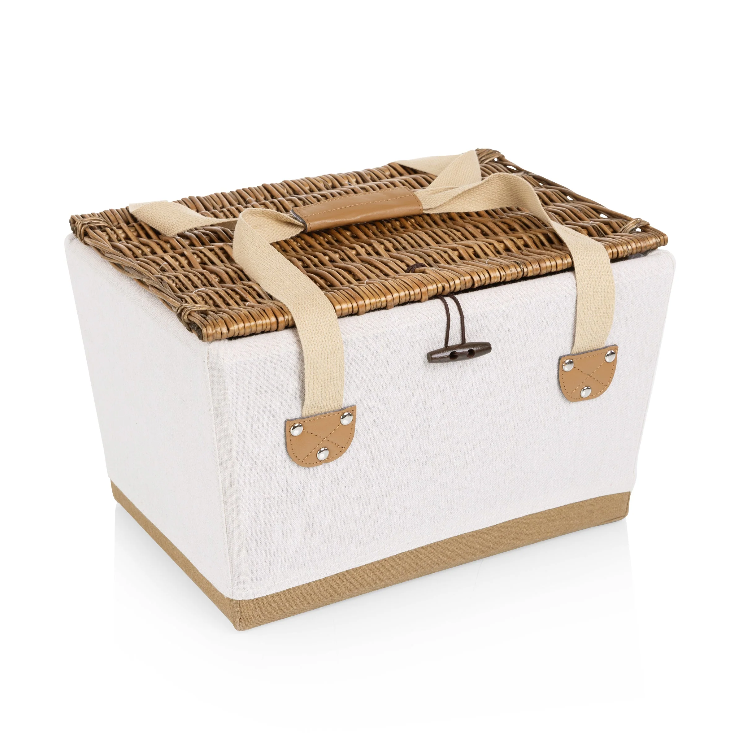 Lemongrove Picnic Basket for 2 - Bees & Lemons - Image 8