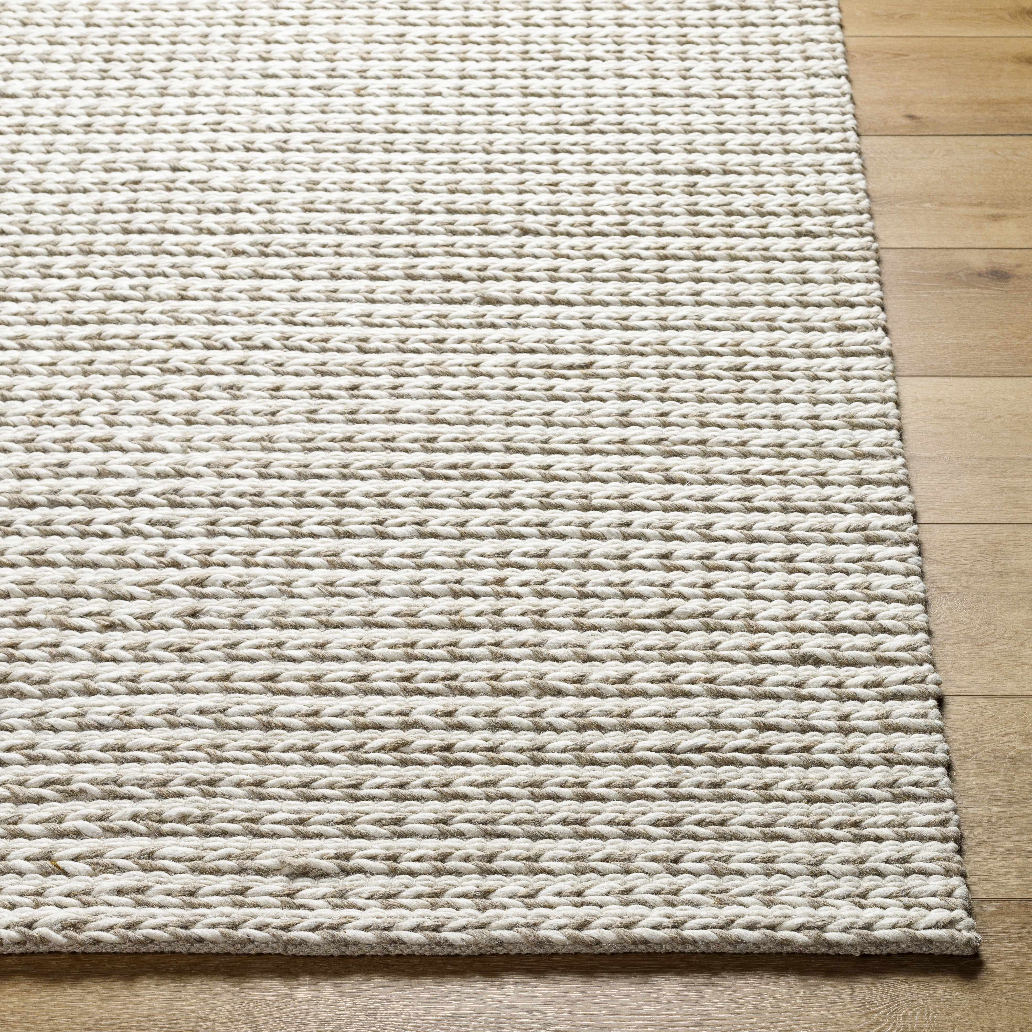 Lenci Hand Woven Wool Area Rug - Image 4