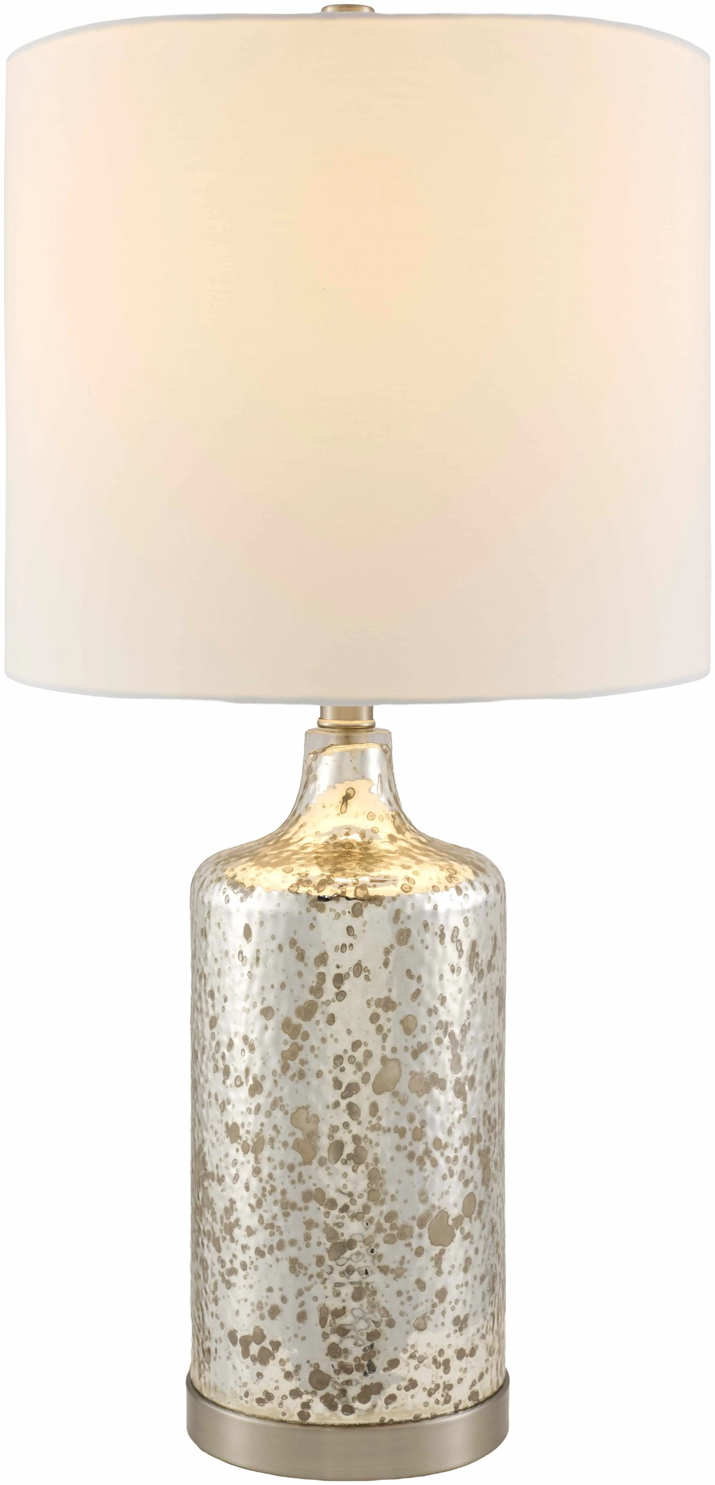 Lentner Ribbed White Ceramic Table Lamp - Image 7