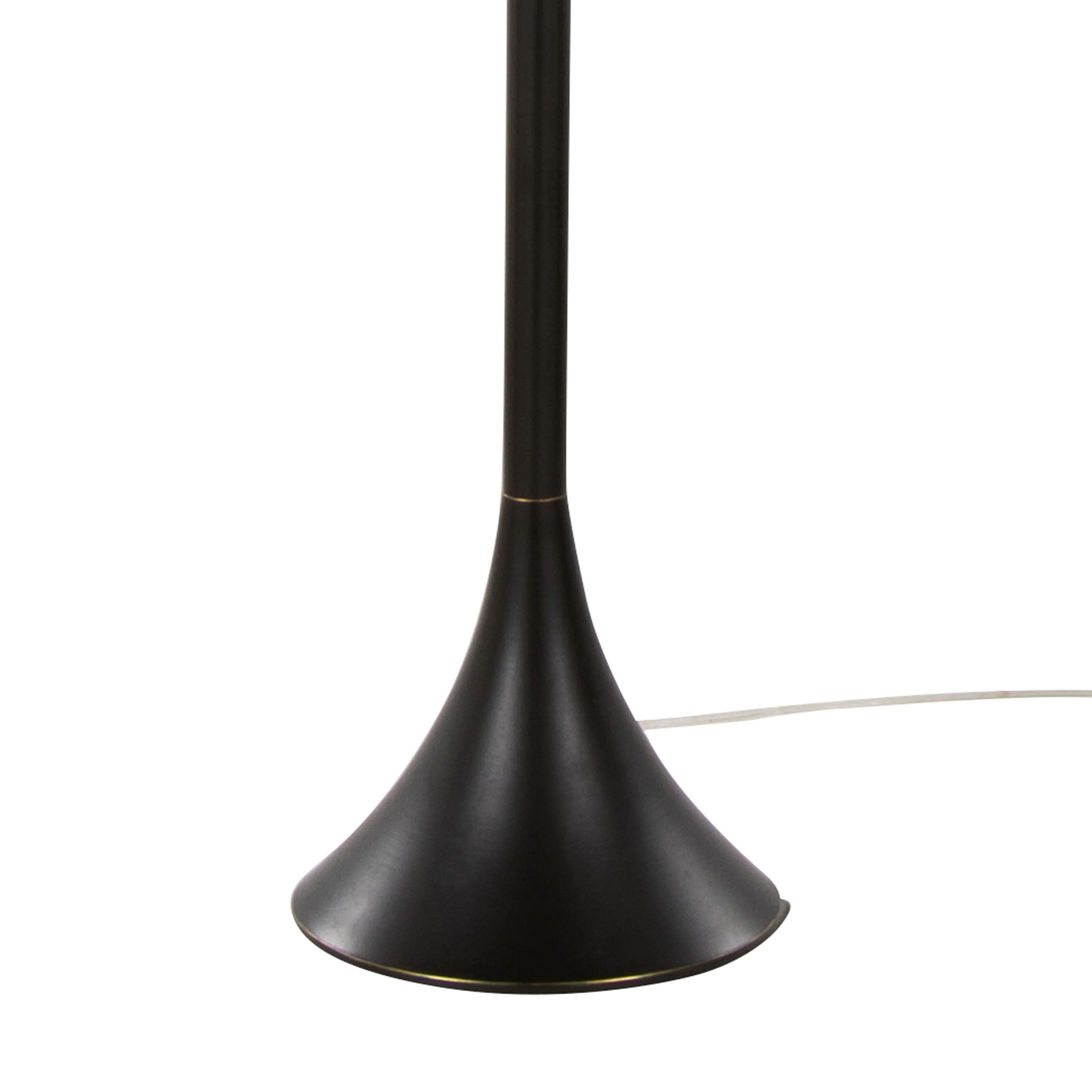 Lenuxe 65" Contemporary Metal Floor Lamp in Oil Rubbed Bronze with Natural Linen Shade - Image 4