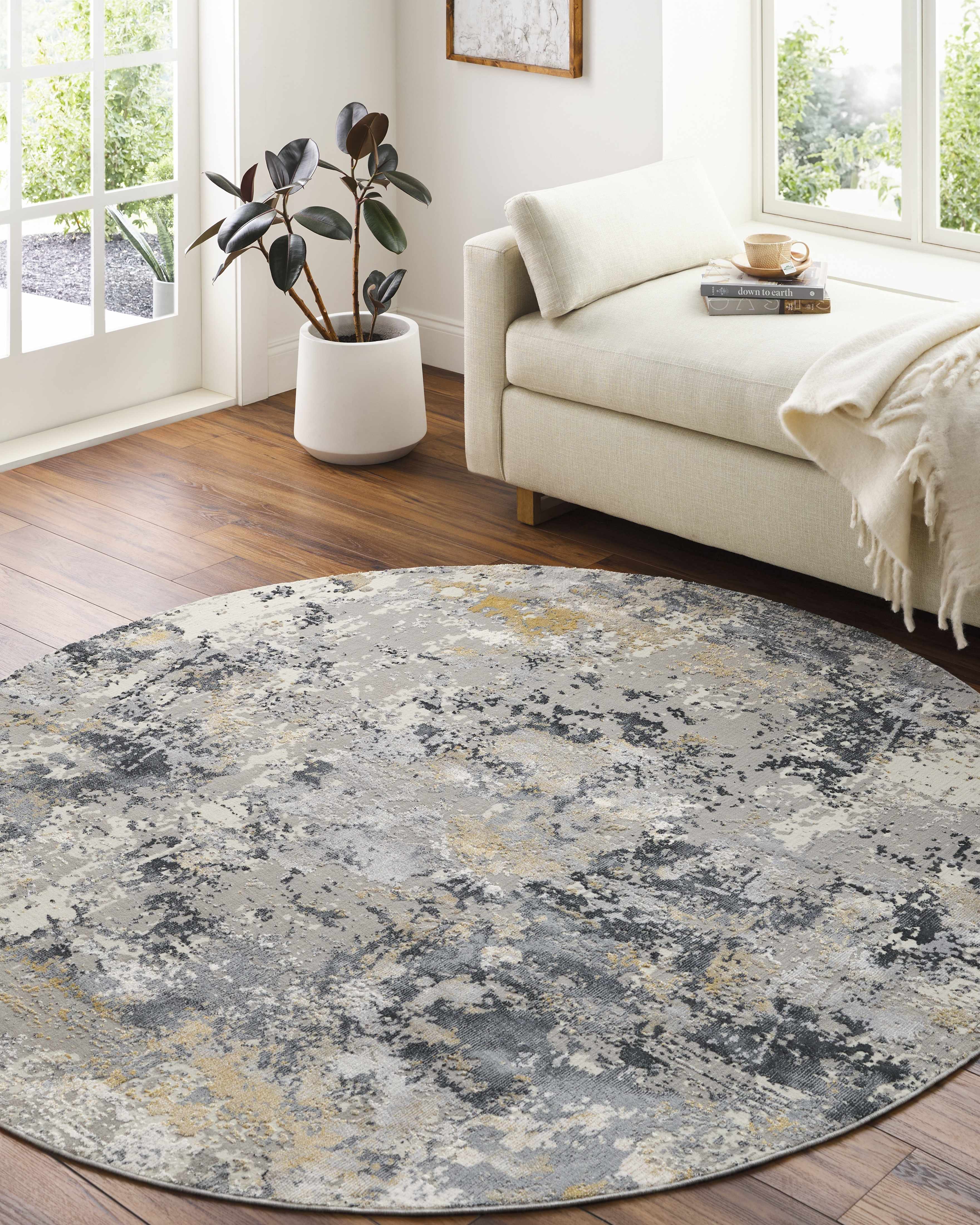 Lenzburg Faux Silk Abstract Rug - Image 3
