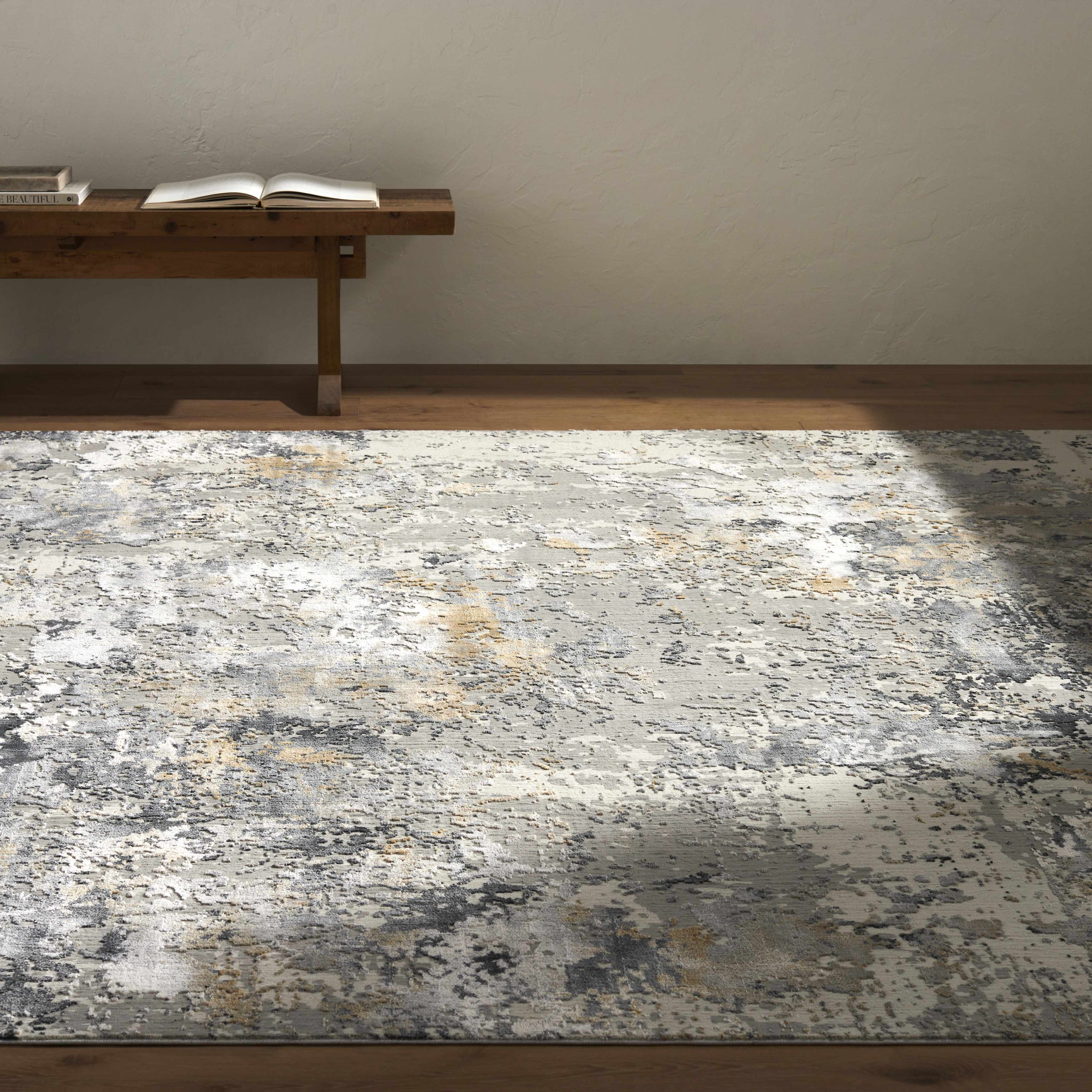 Lenzburg Faux Silk Abstract Rug - Image 8
