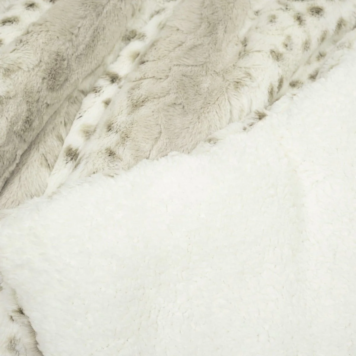 Leopard Textured Faux Fur Comforter 3 Piece Set - Image 13