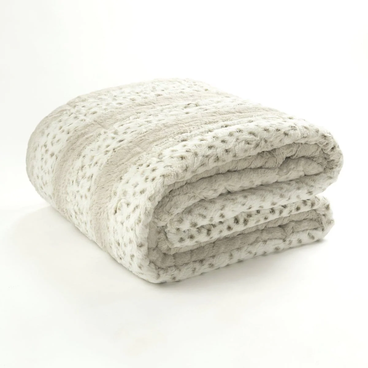 Leopard Textured Faux Fur Comforter 3 Piece Set - Image 16