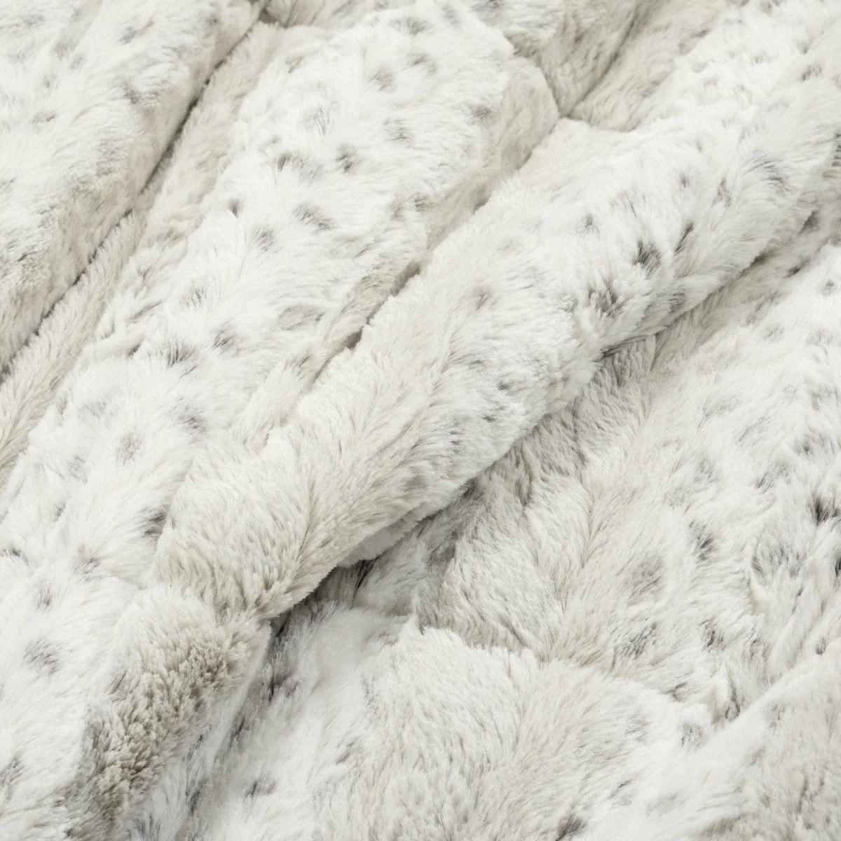 Leopard Textured Faux Fur Comforter 3 Piece Set - Image 5