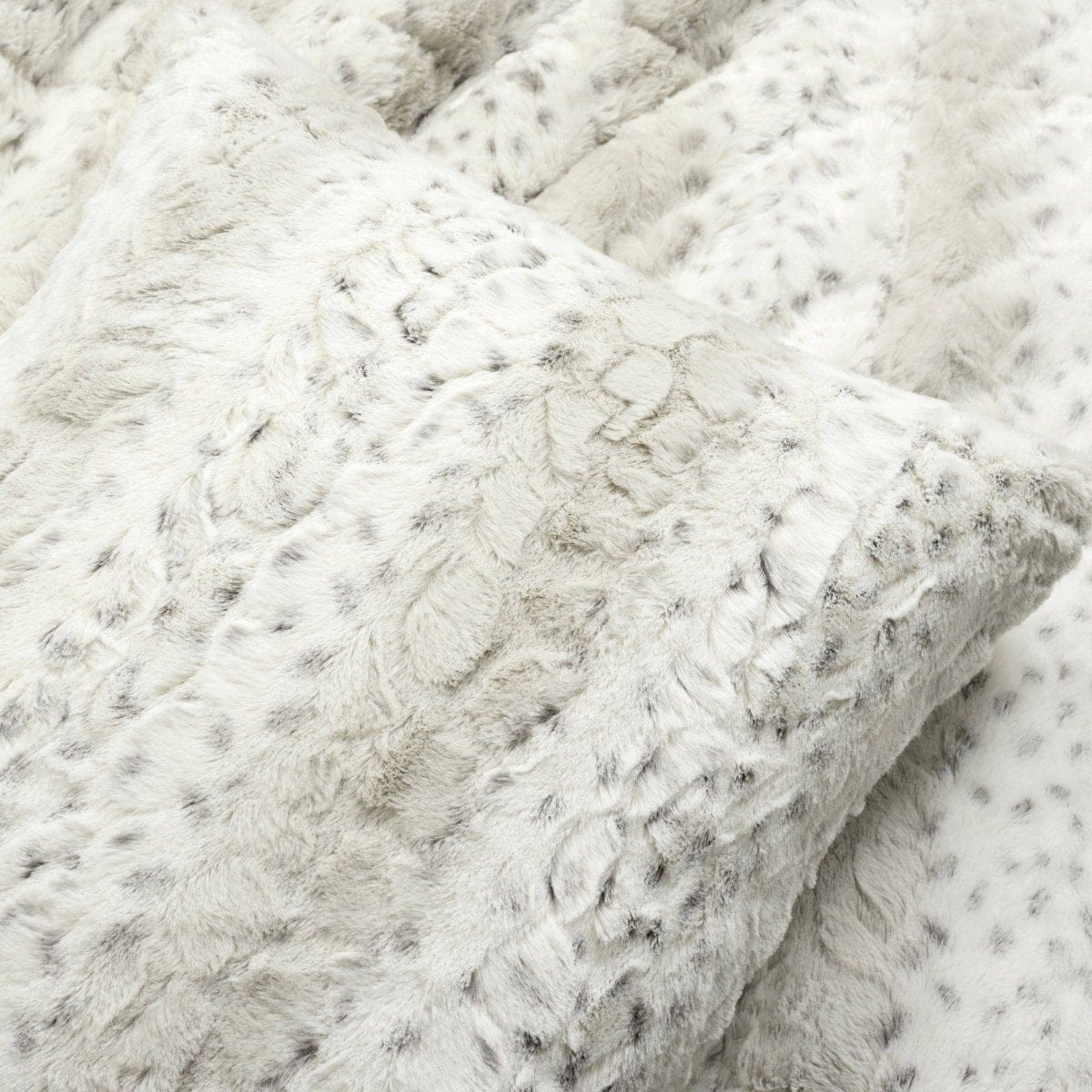 Leopard Textured Faux Fur Comforter 3 Piece Set - Image 7