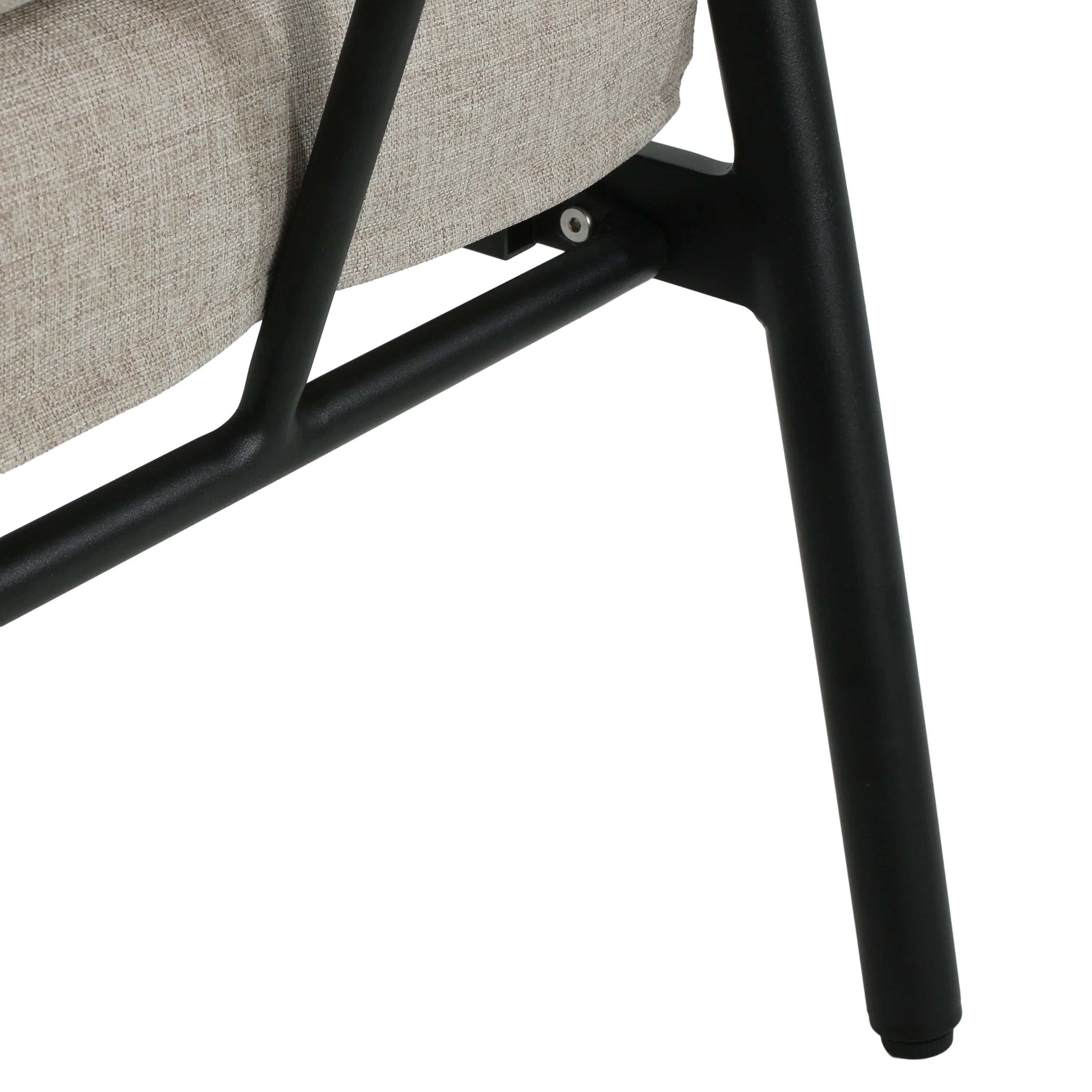 Leora Modern Minimalist Round Tube Sofa Chair with Cushions - Image 10