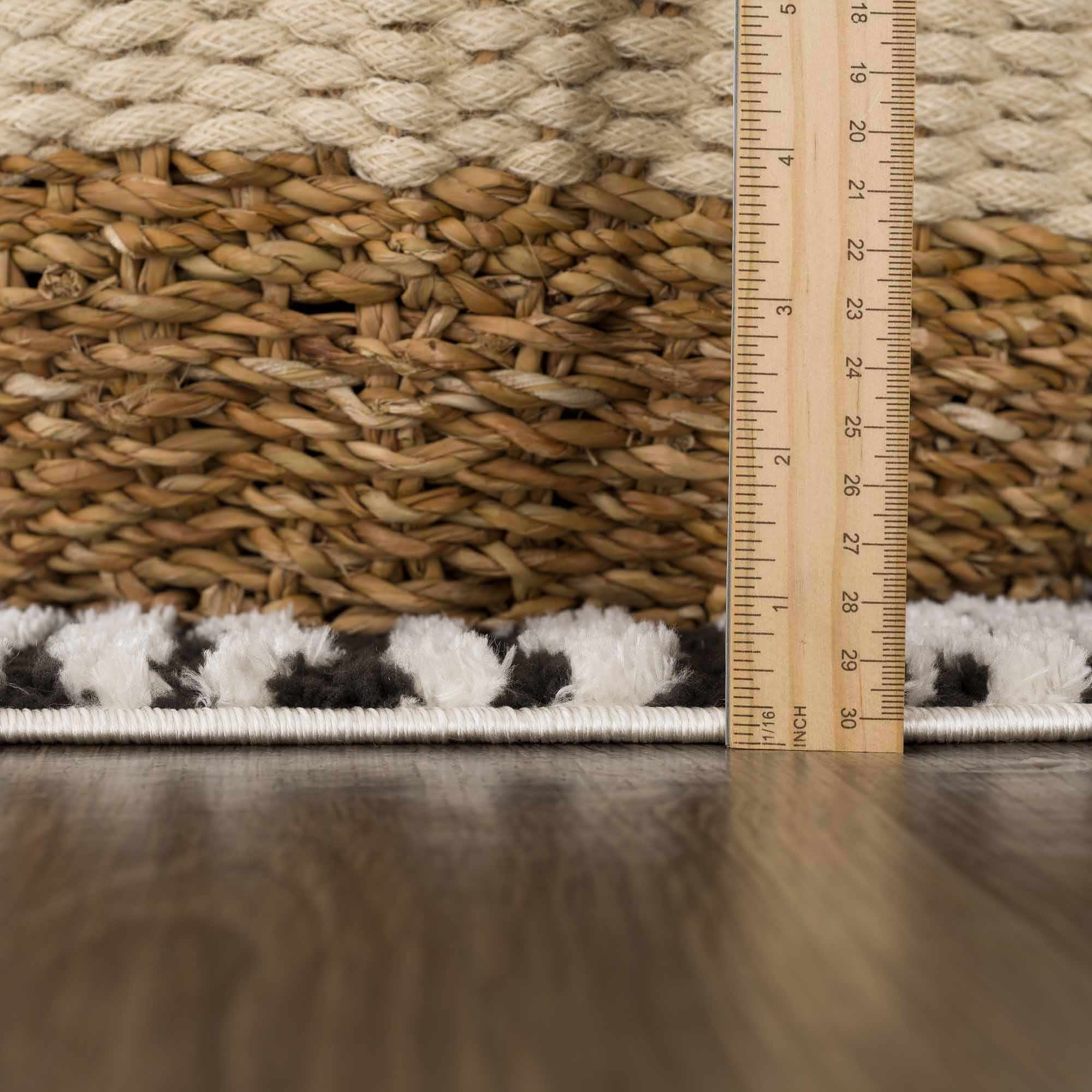 Leryn Black & White Checkered Area Rug - Image 14