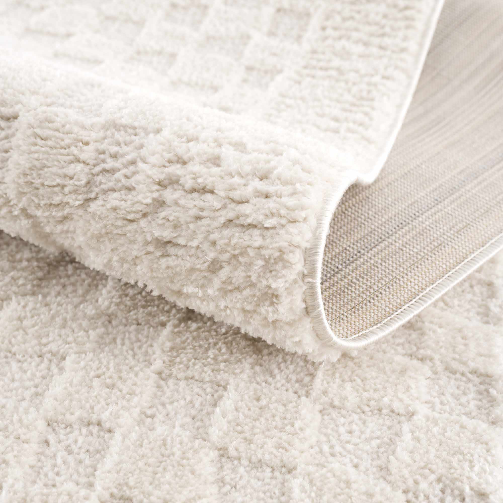 Leryn Ivory Checkered Area Rug - Image 13