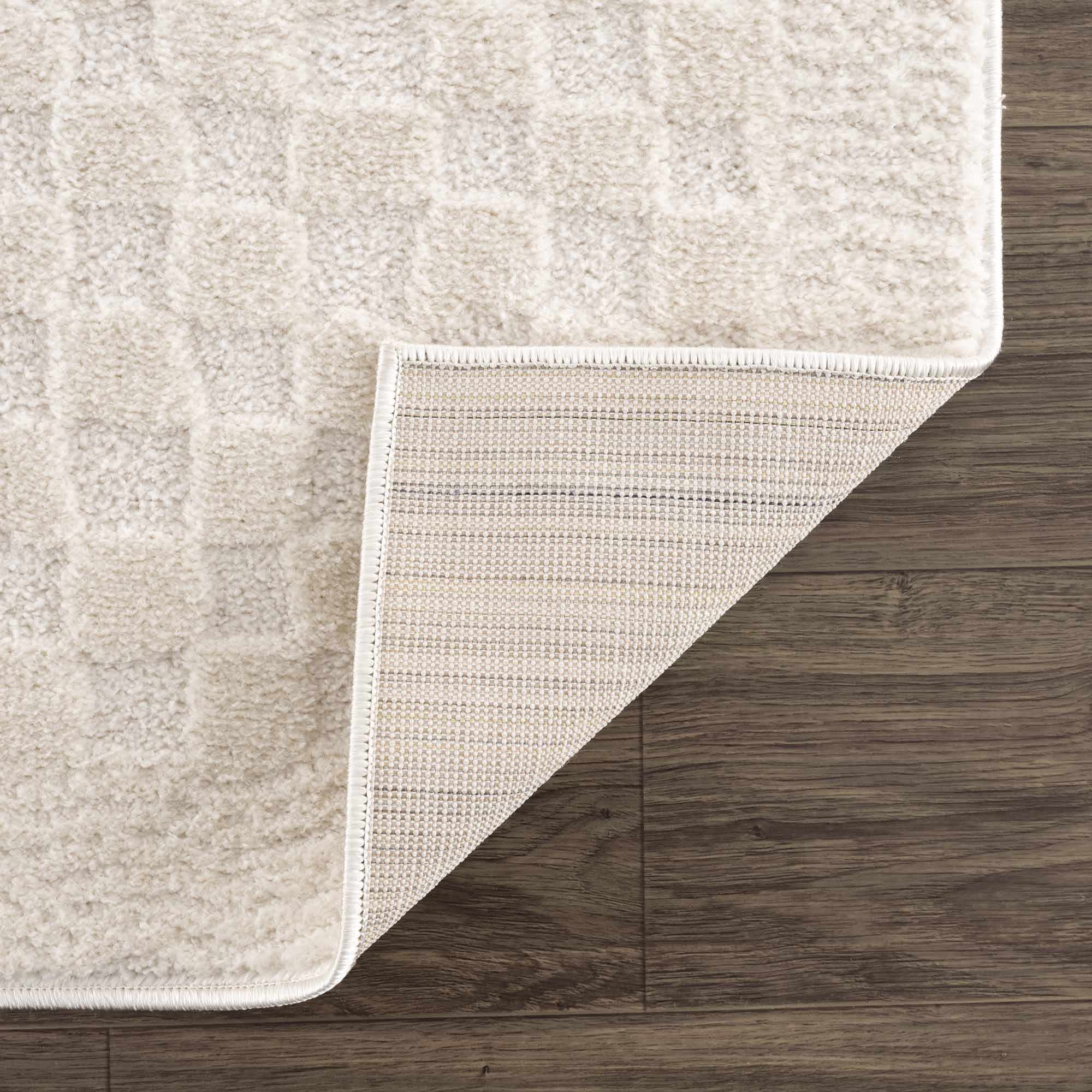 Leryn Ivory Checkered Area Rug - Image 5