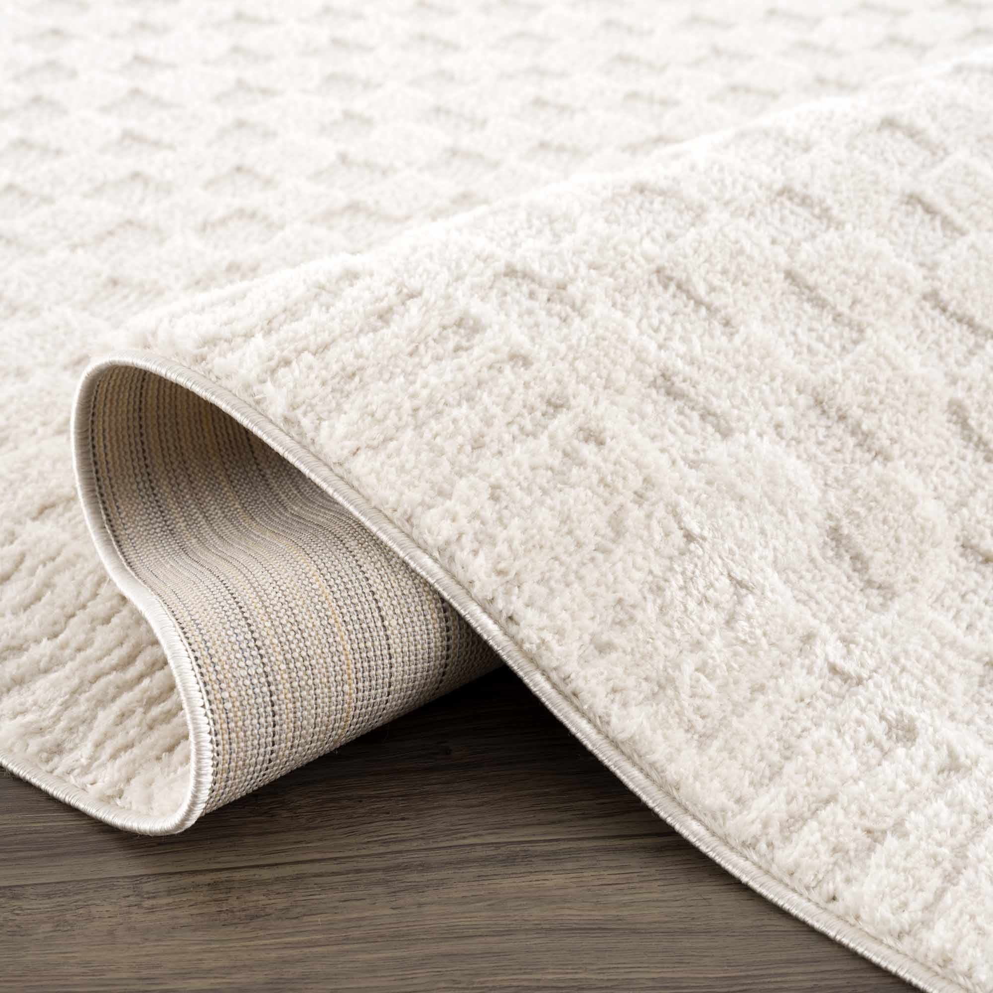 Leryn Ivory Checkered Area Rug - Image 6