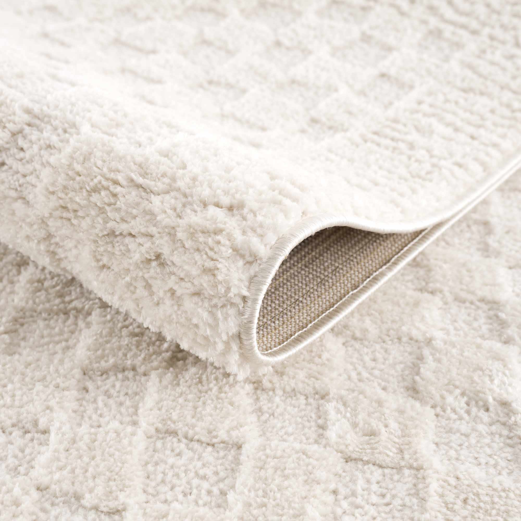 Leryn Ivory Checkered Area Rug - Image 7