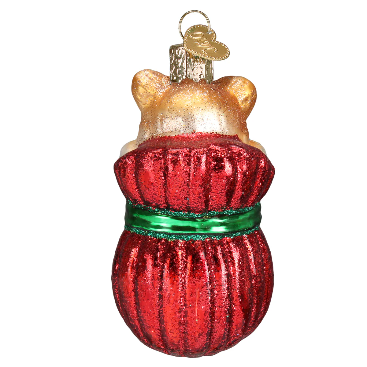 Old World Christmas Glass Kitten Figurine Letting The Cat Out Of Bag - Image 4