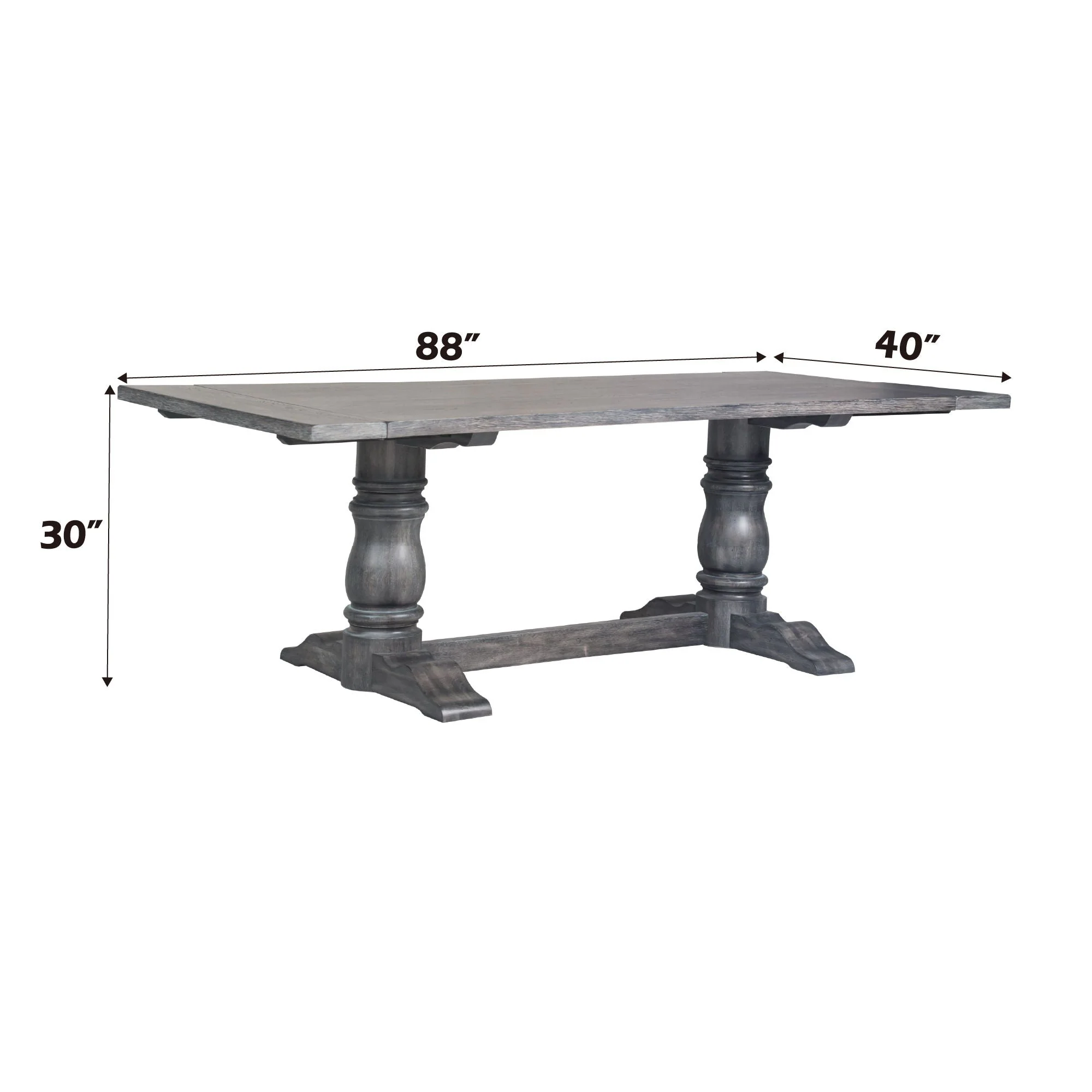 Leventis - Dining Table - Weathered Gray - Image 4
