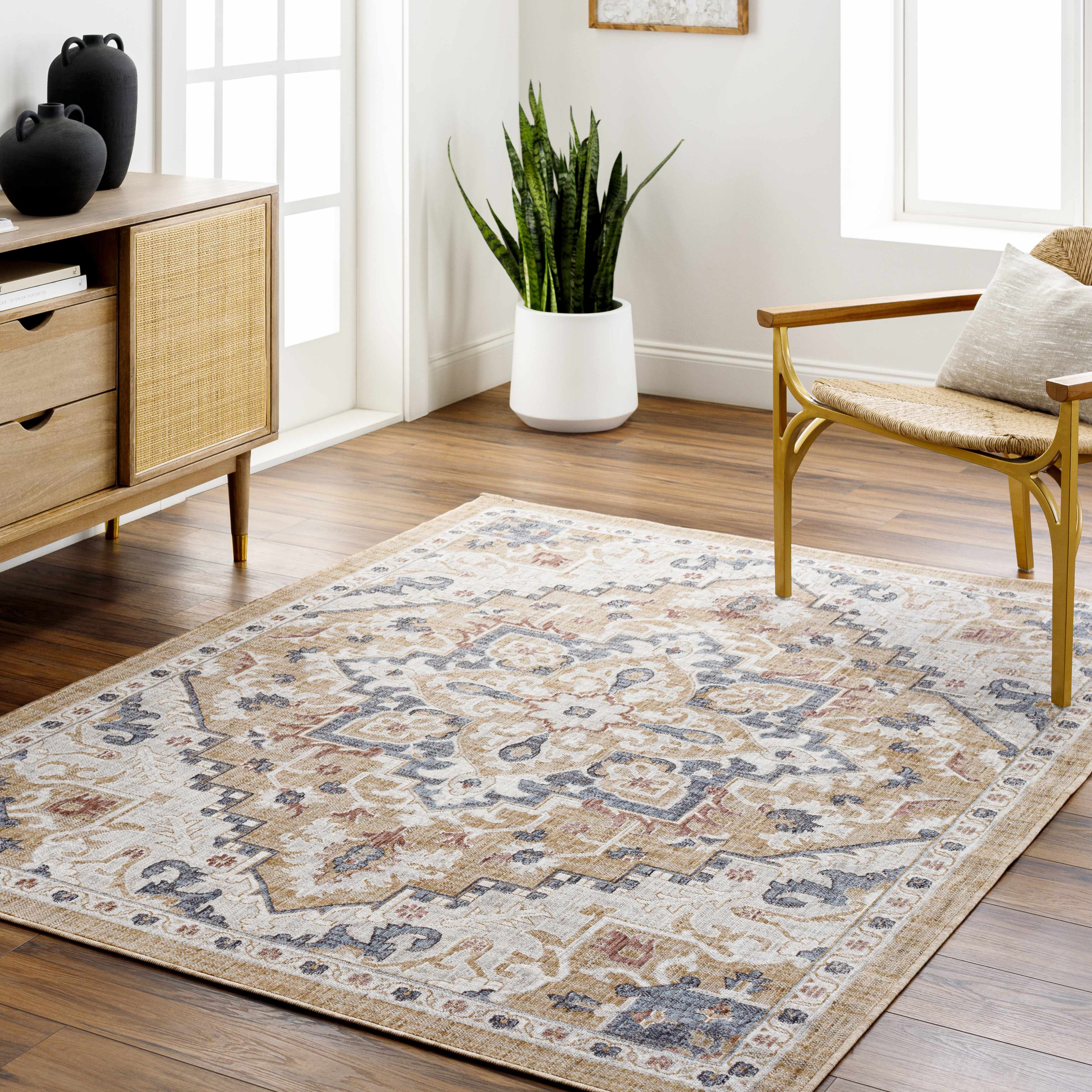 Lewa Beige Area Rug - Clearance - Image 2