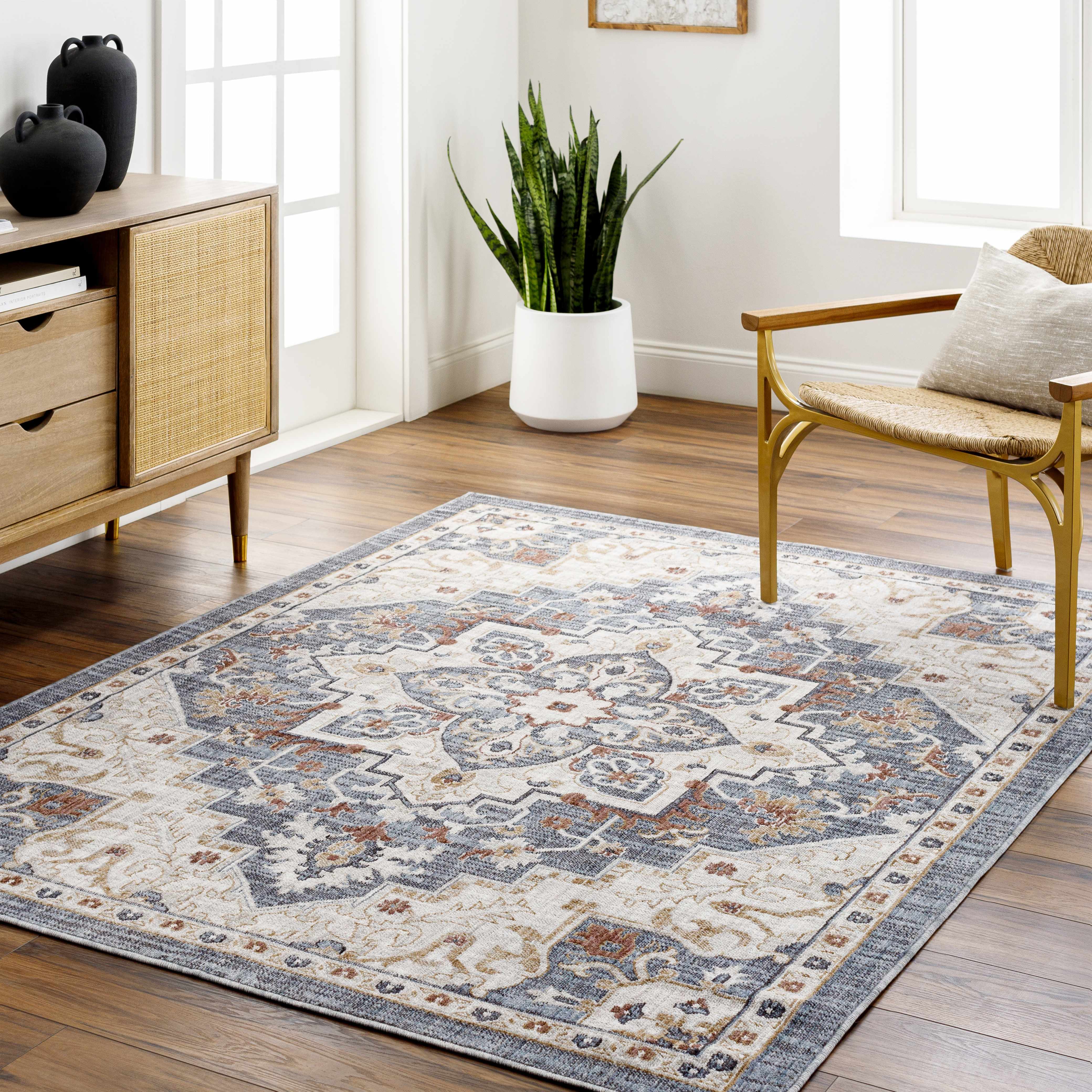 Lewa Blue Area Rug - Clearance - Image 2
