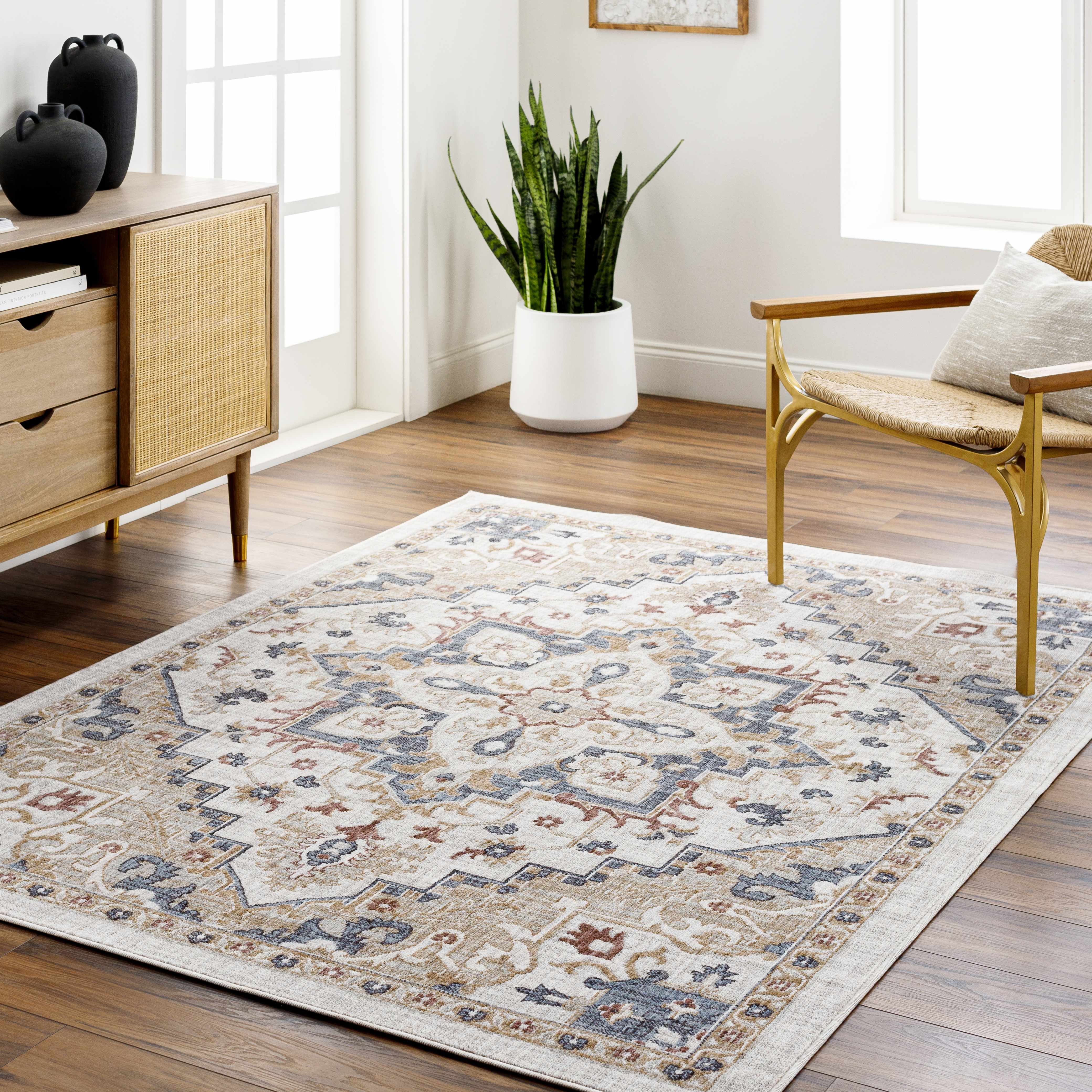 Lewa Cream Area Rug - Clearance - Image 2