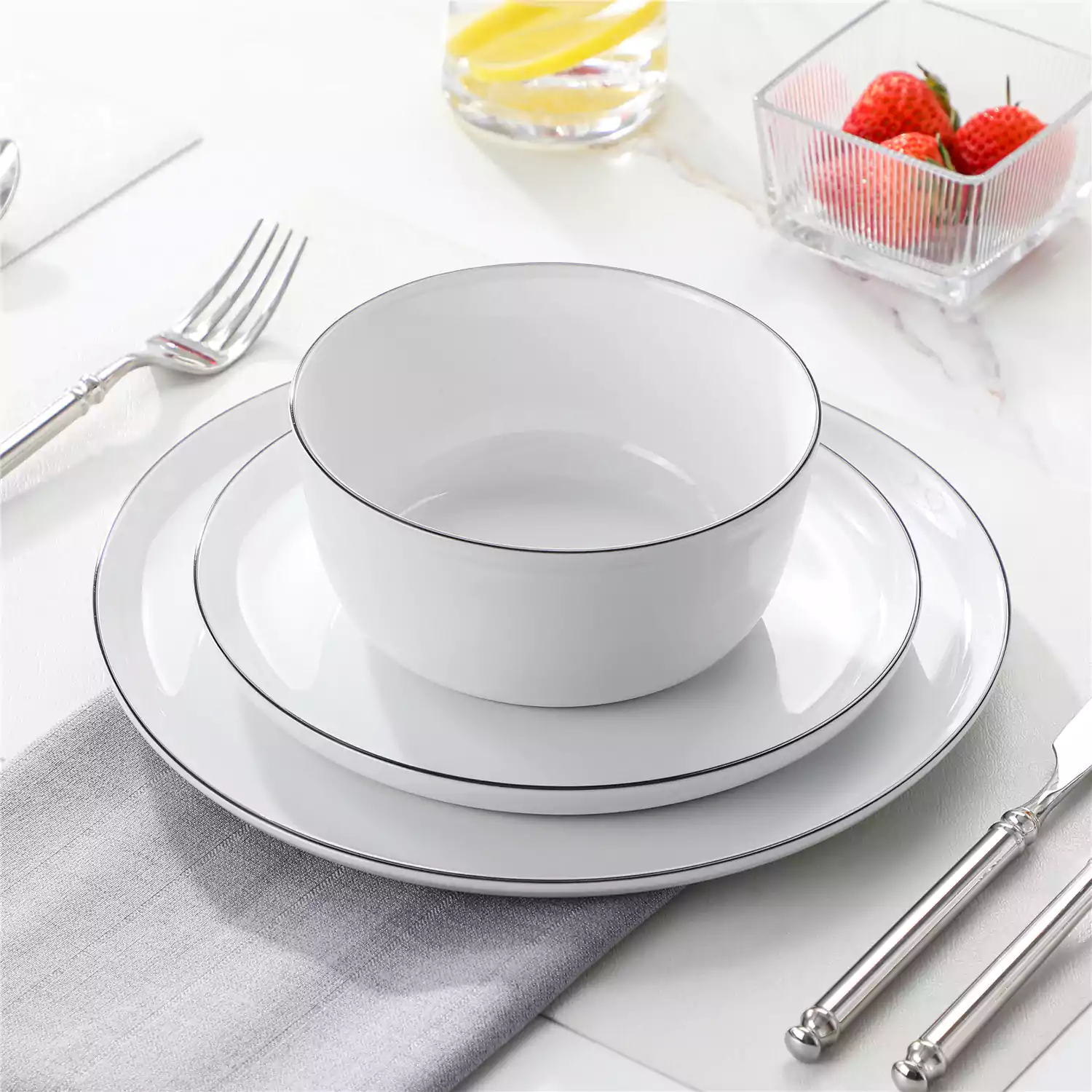 Lexi 12 Piece Dinnerware Set - Image 12