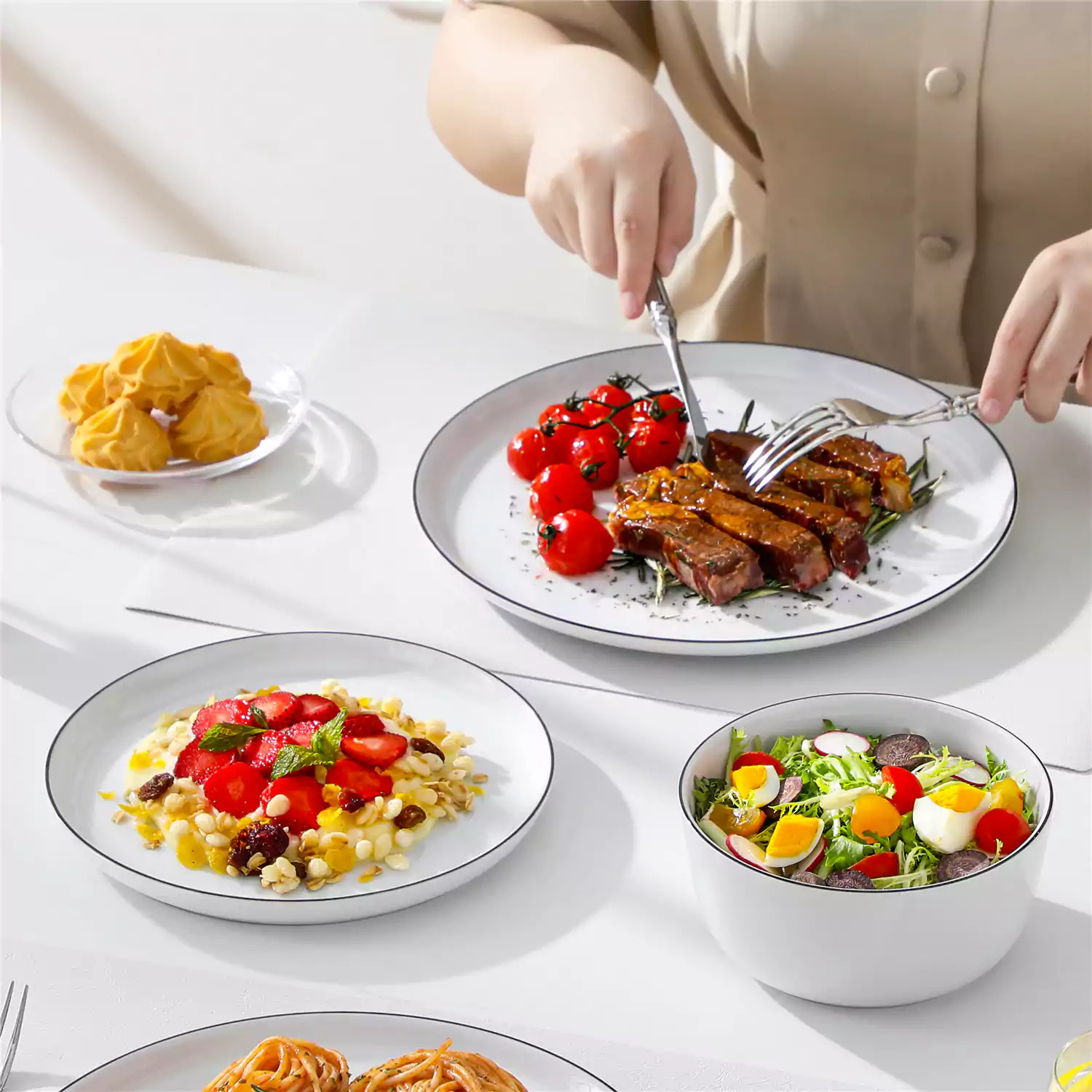 Lexi 12 Piece Dinnerware Set - Image 14