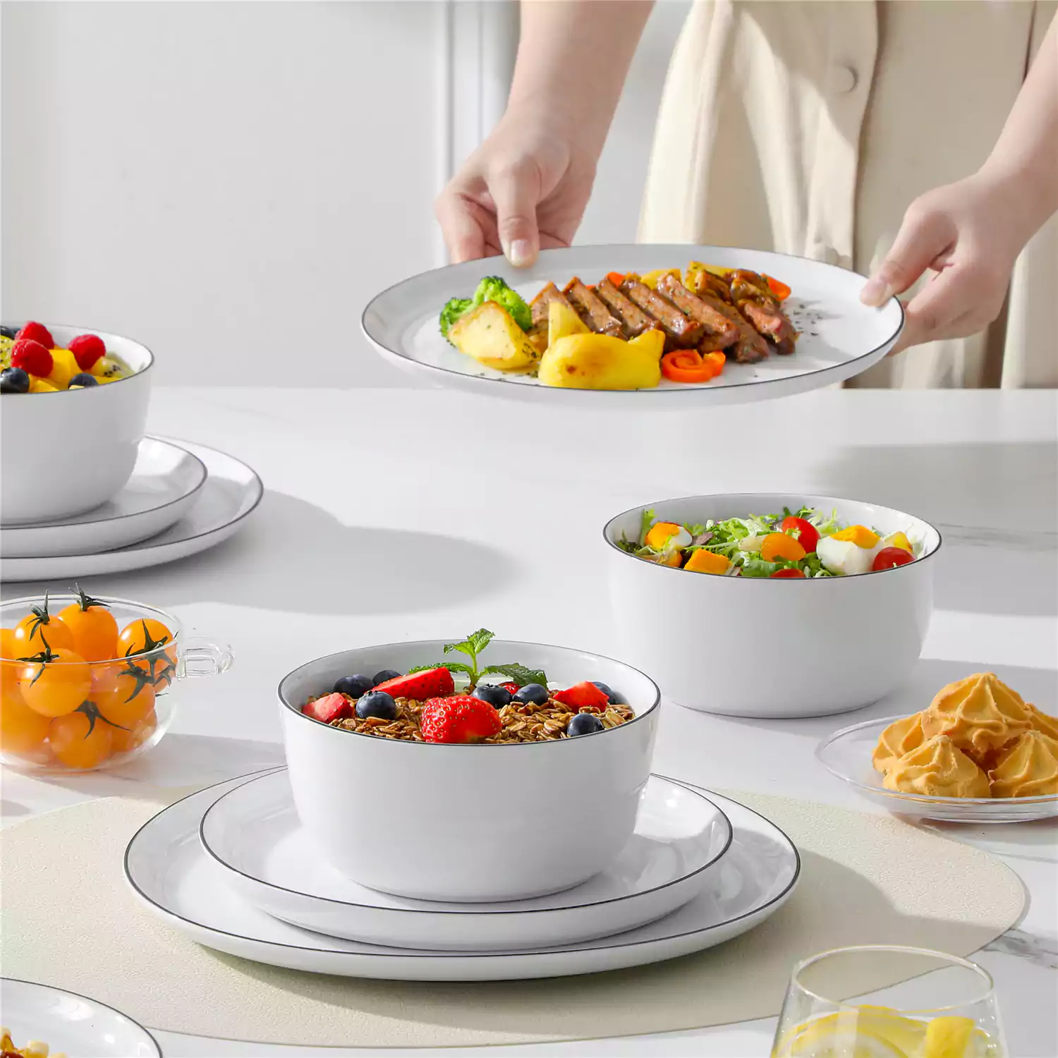 Lexi 12 Piece Dinnerware Set - Image 17