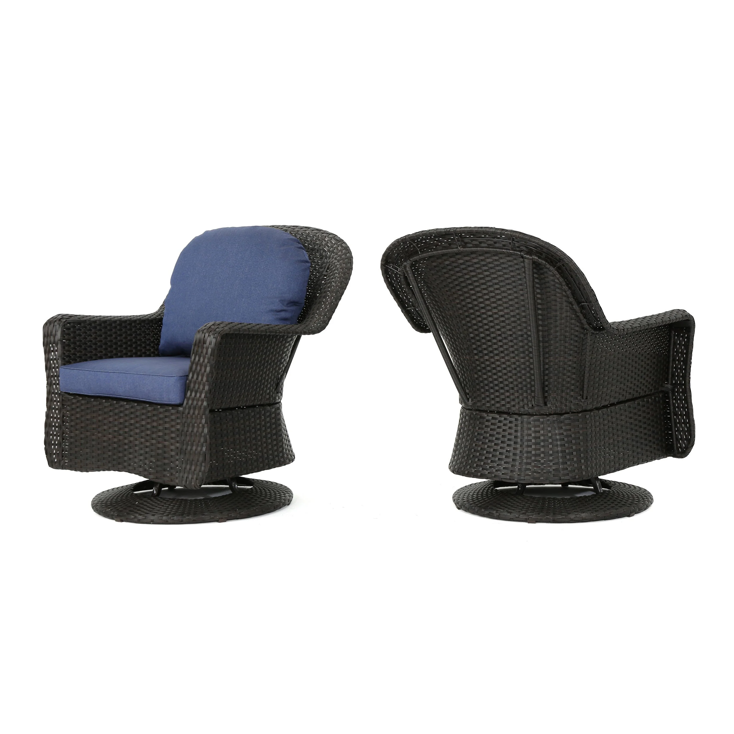 Liam Swivel Club Chair (Set of 2) - Image 2