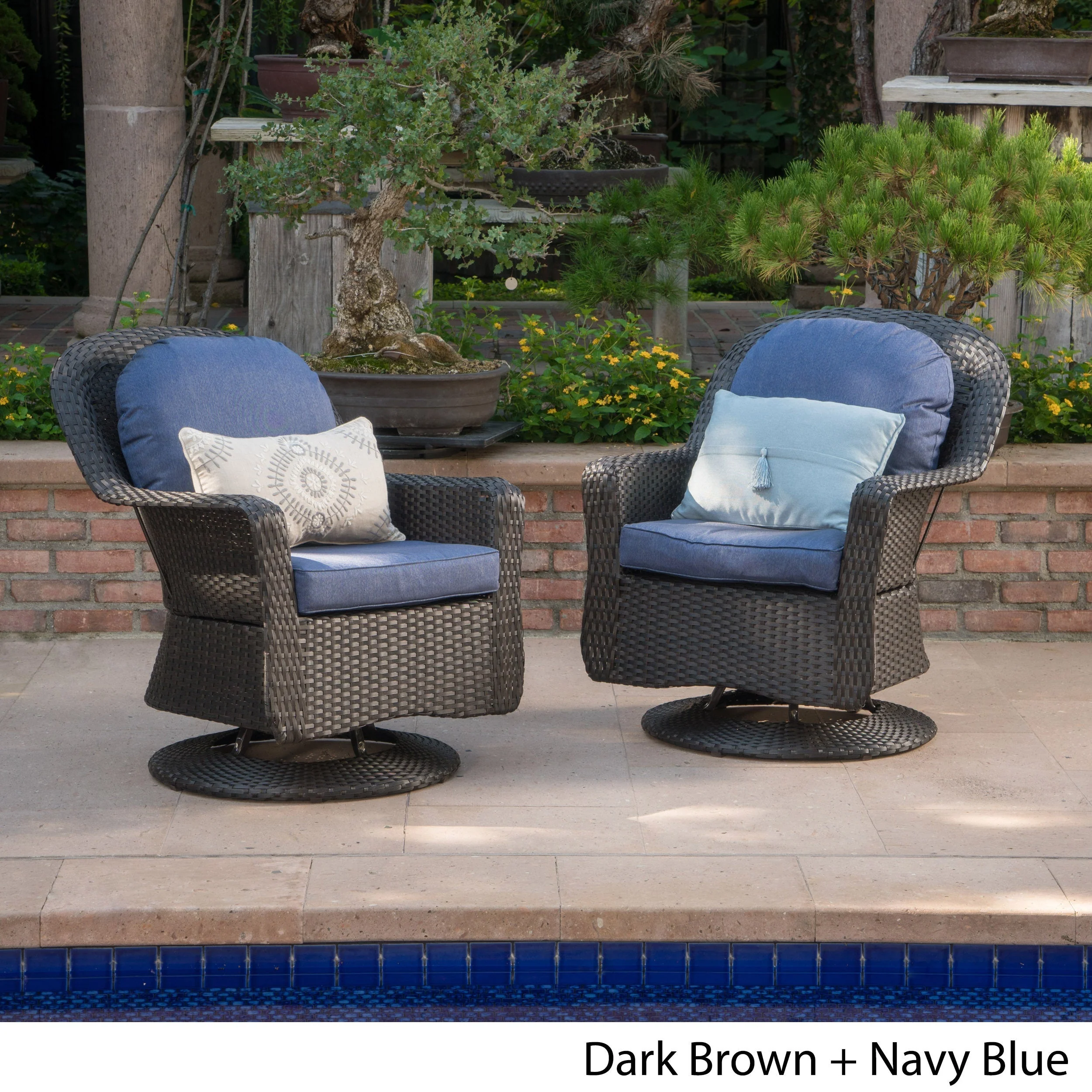 Liam Swivel Club Chair (Set of 2) - Image 5