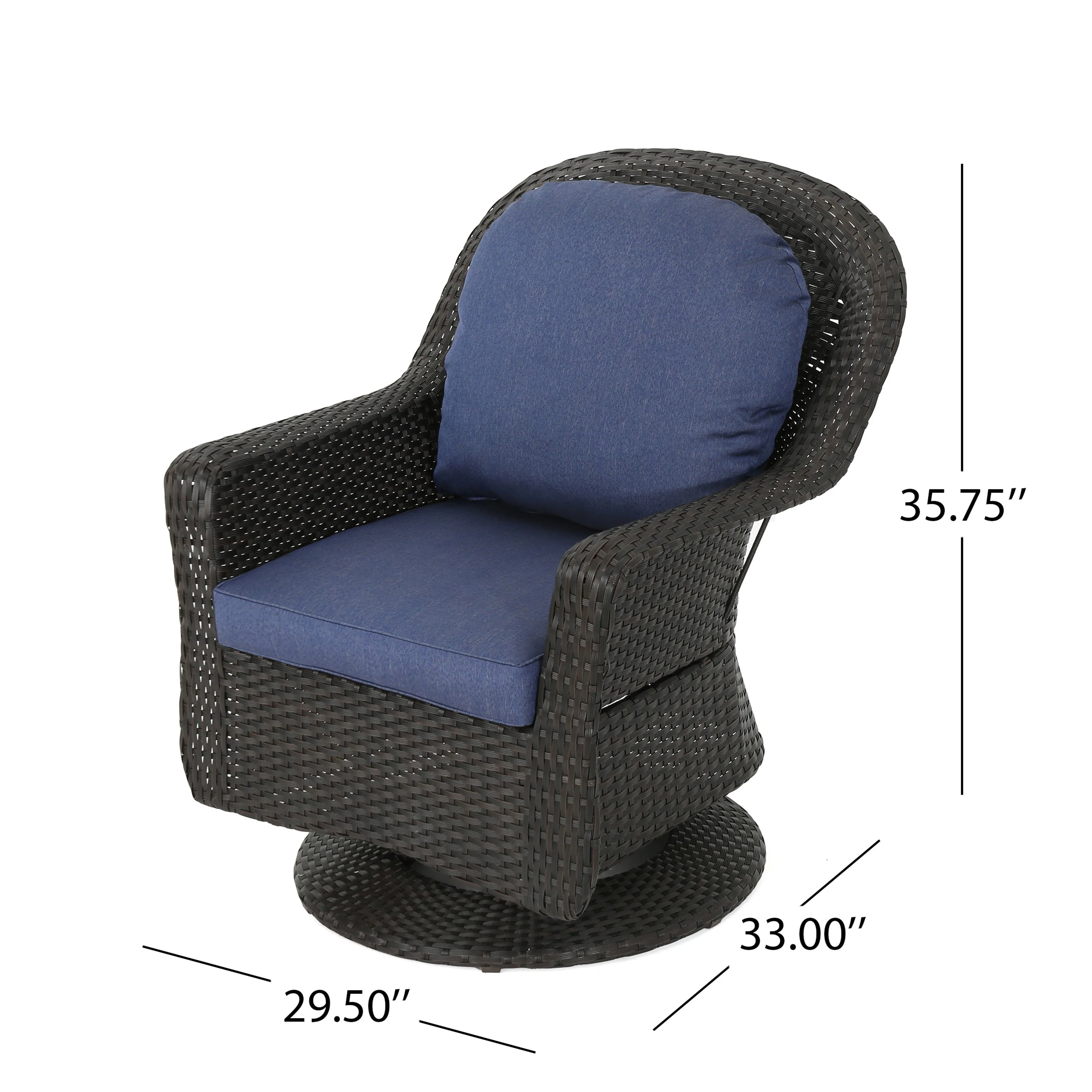 Liam Swivel Club Chair (Set of 2) - Image 6
