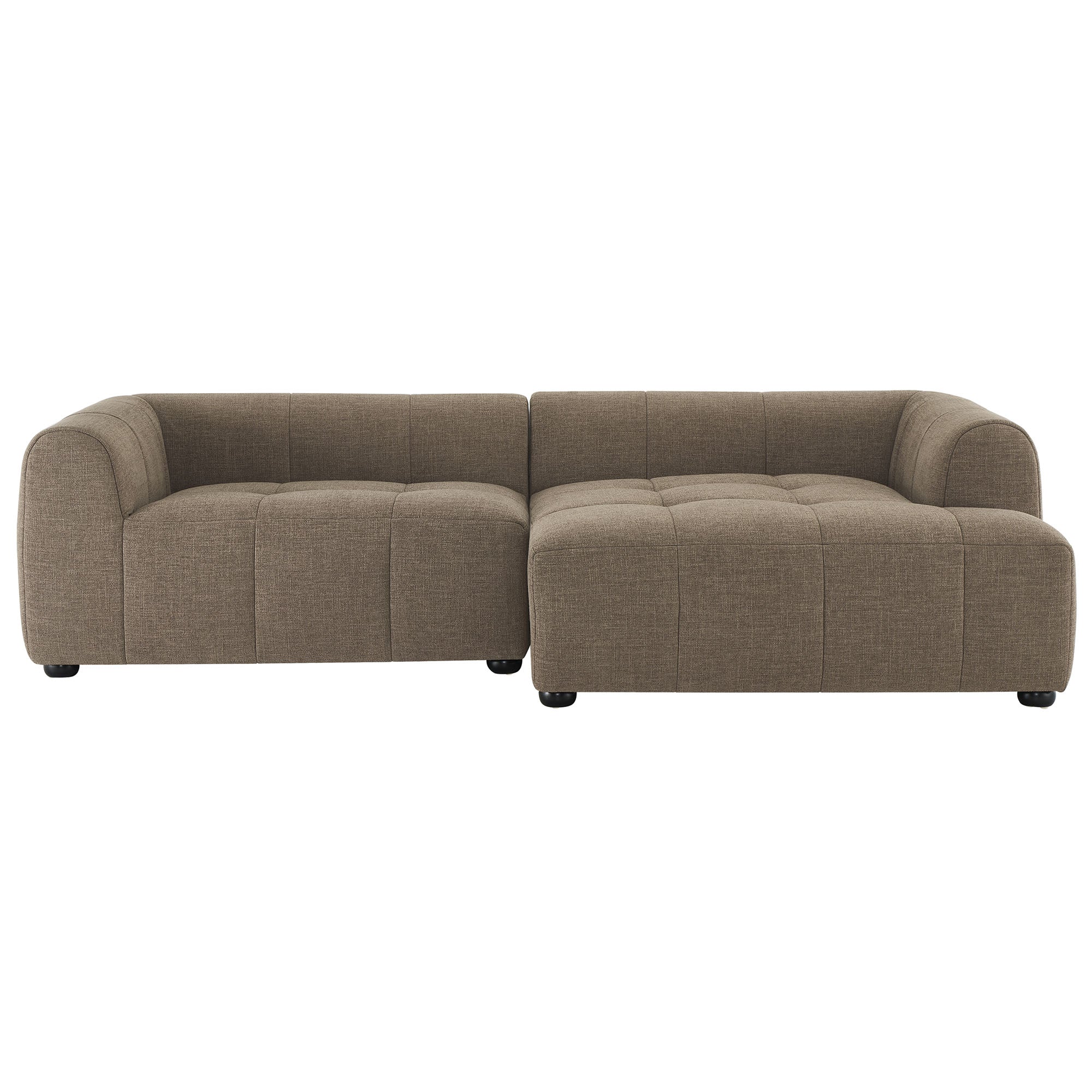 Liana Right-Facing Upholstered Fabric Modular Sofa with Chaise by Modway - Image 10