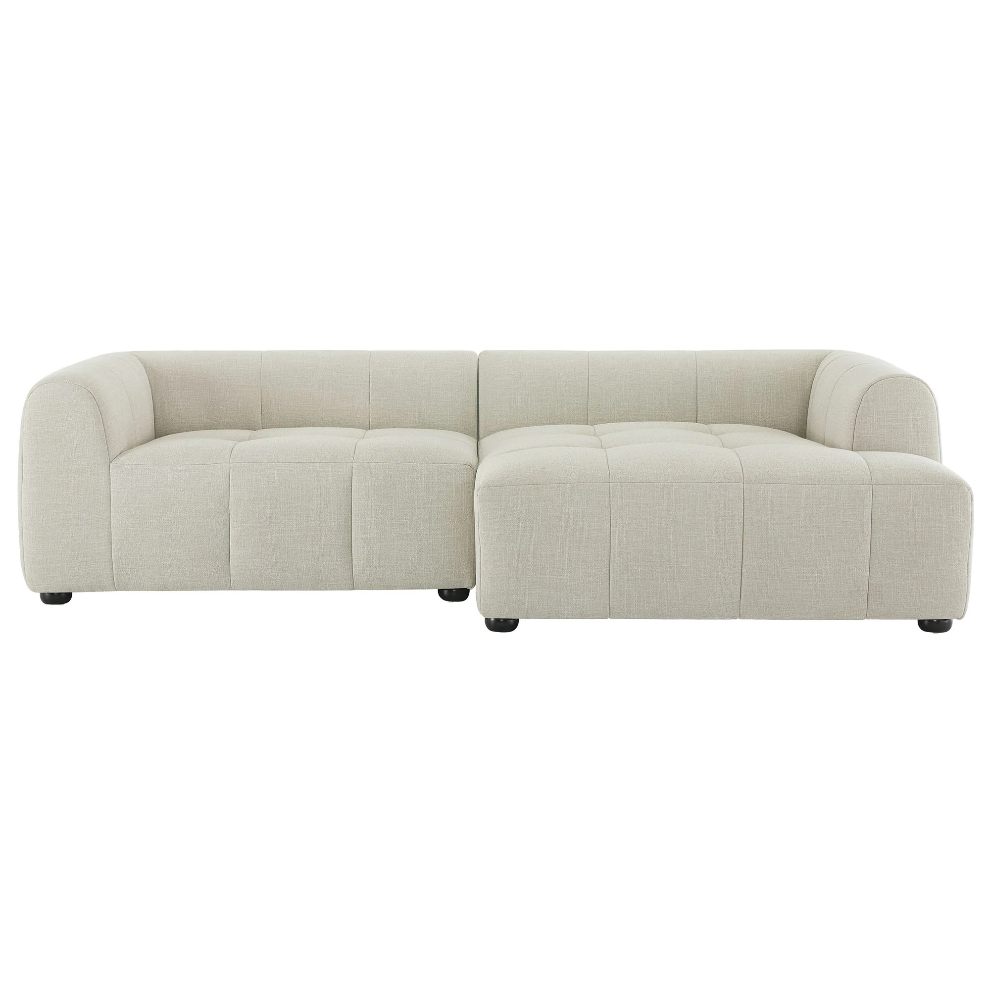 Liana Right-Facing Upholstered Fabric Modular Sofa with Chaise by Modway - Image 11