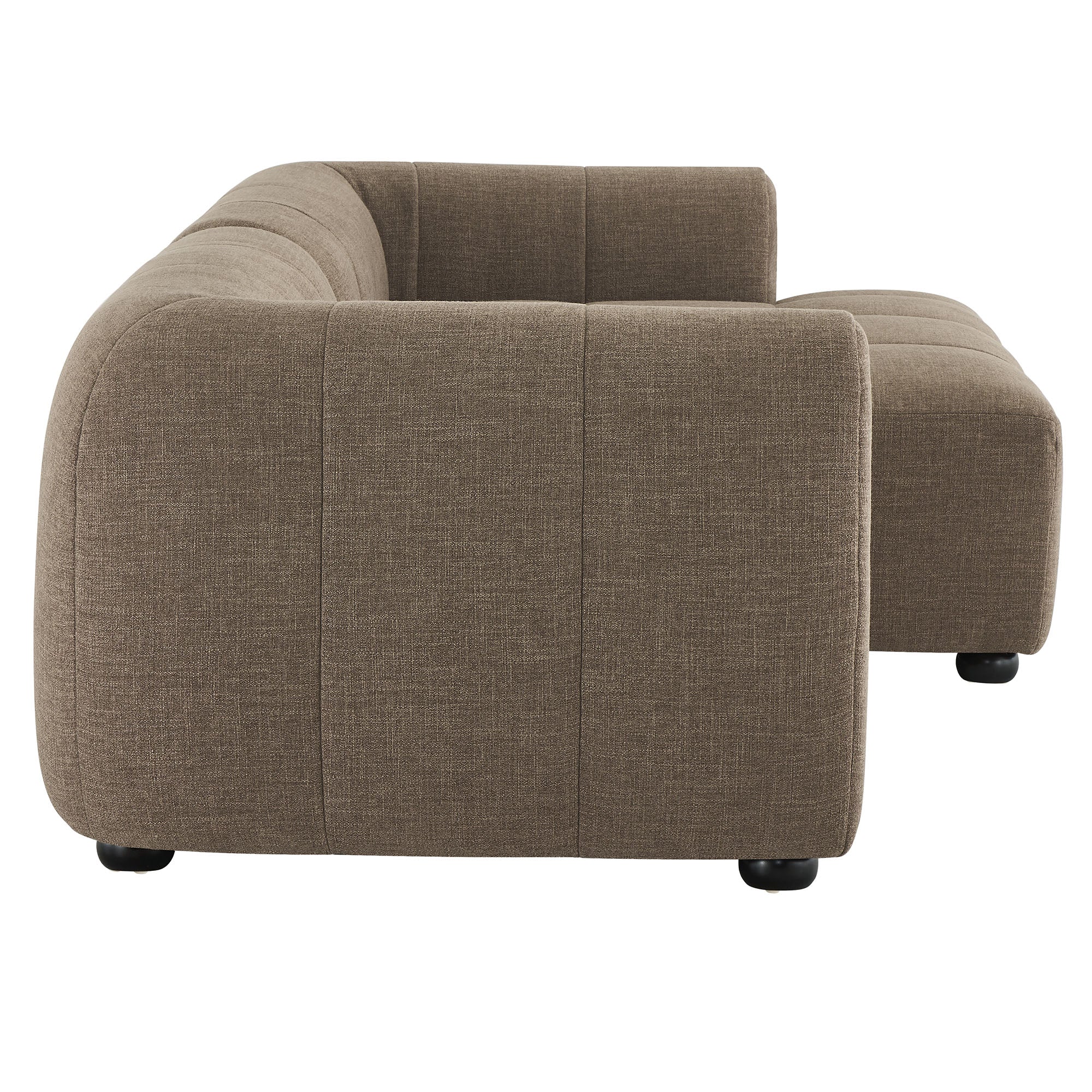 Liana Right-Facing Upholstered Fabric Modular Sofa with Chaise by Modway - Image 14