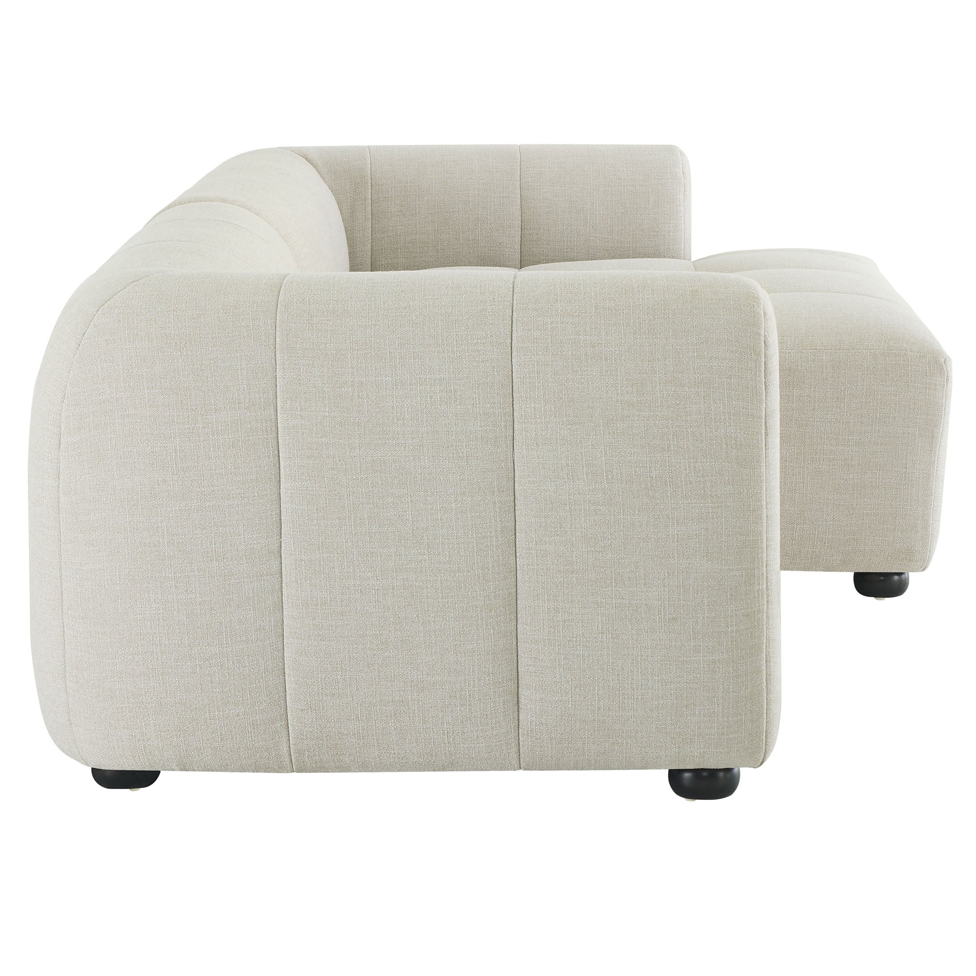 Liana Right-Facing Upholstered Fabric Modular Sofa with Chaise by Modway - Image 15