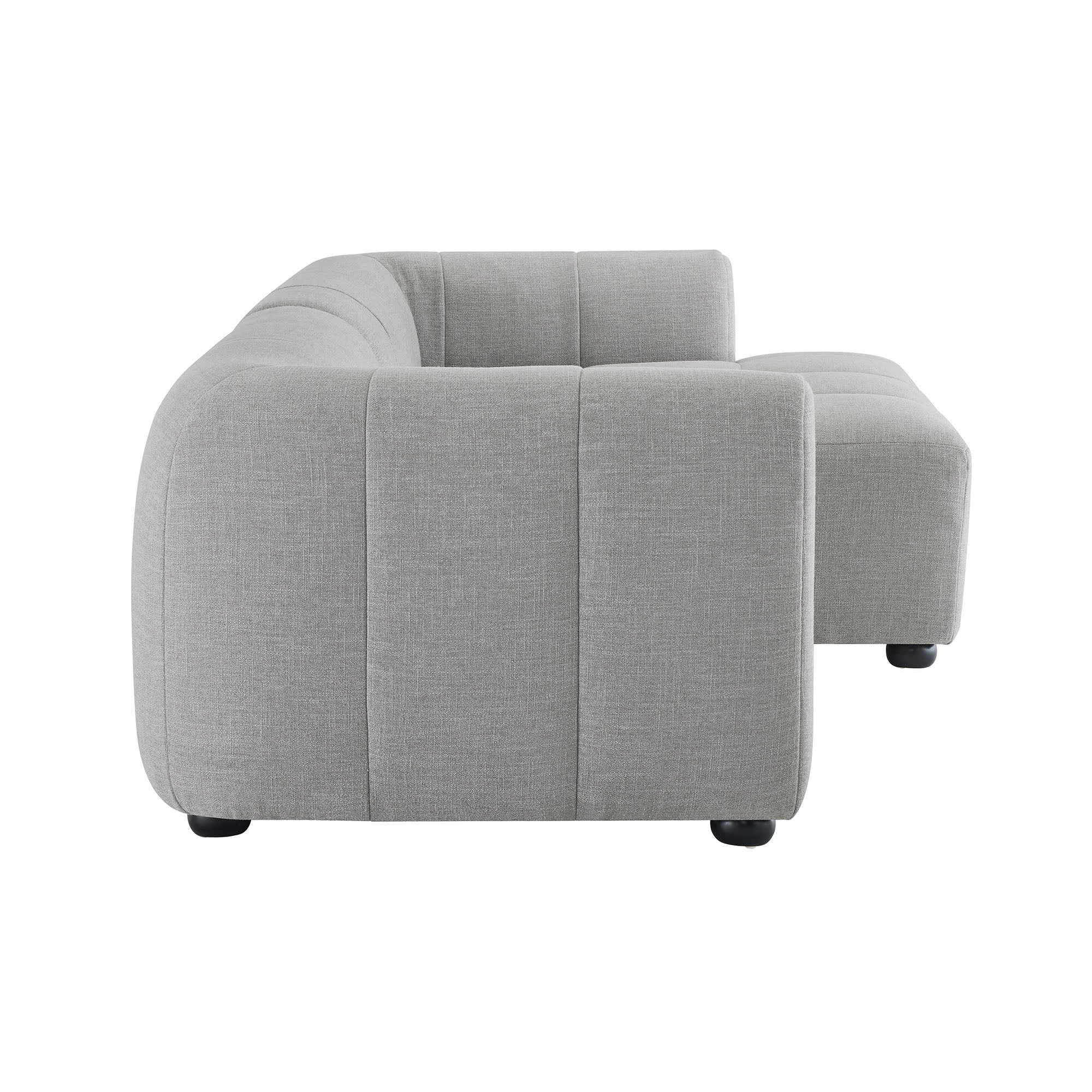 Liana Right-Facing Upholstered Fabric Modular Sofa with Chaise by Modway - Image 4