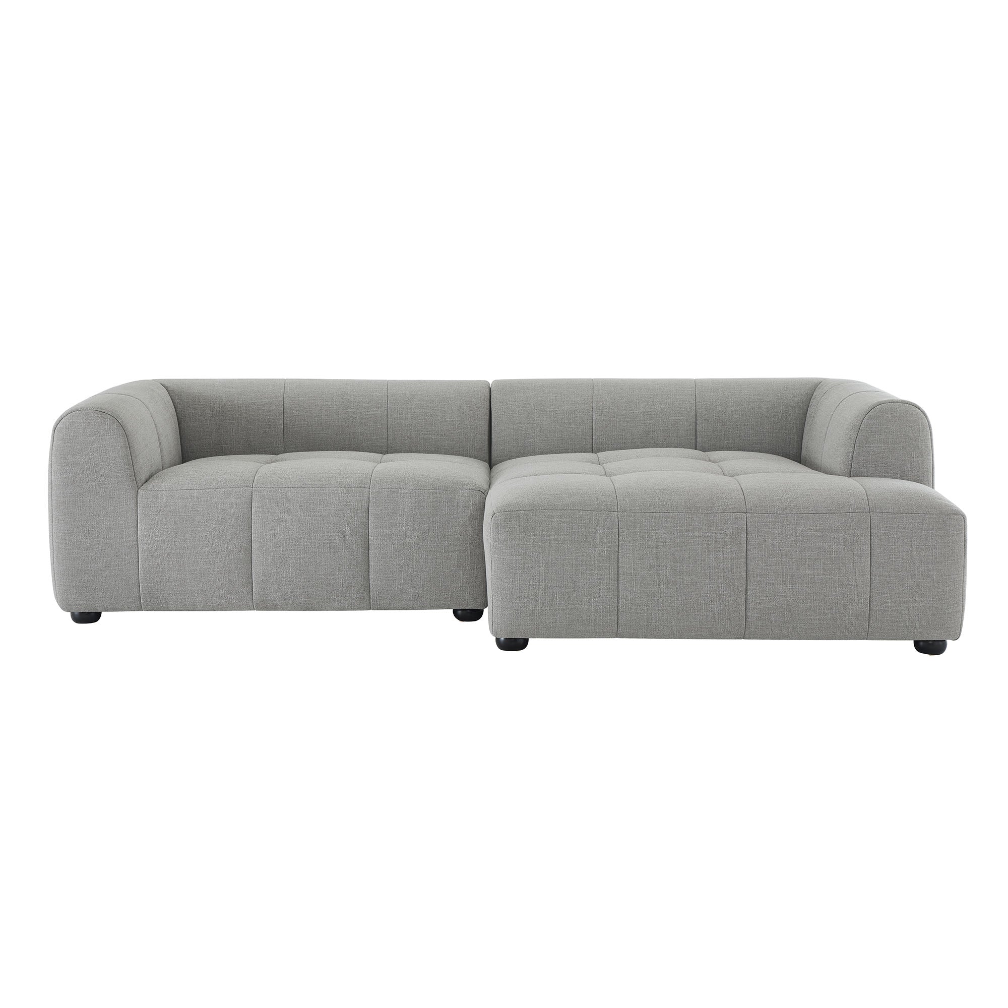 Liana Right-Facing Upholstered Fabric Modular Sofa with Chaise by Modway - Image 6