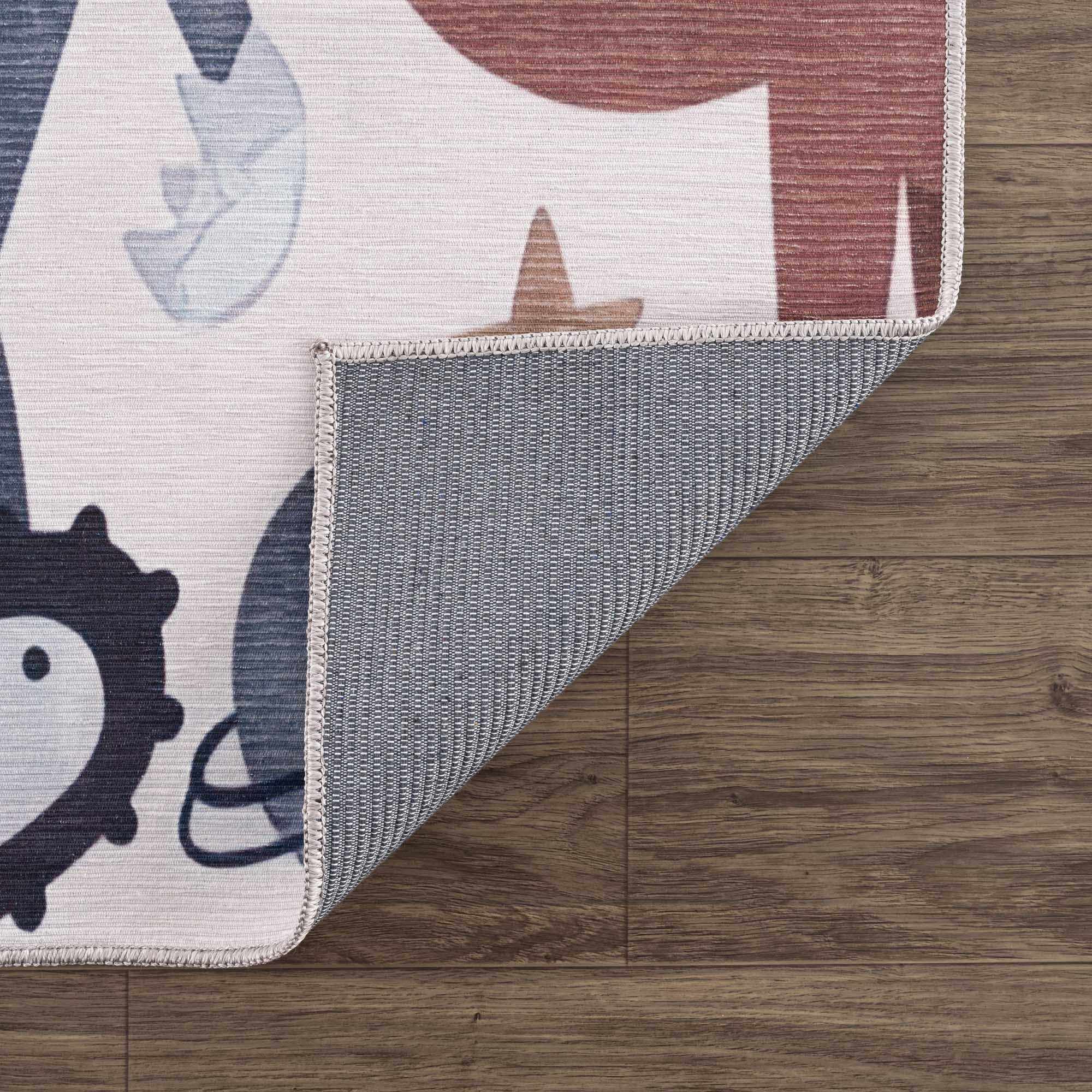 Libra Rainbow  Kids Washable Area Rug - Clearance - Image 3