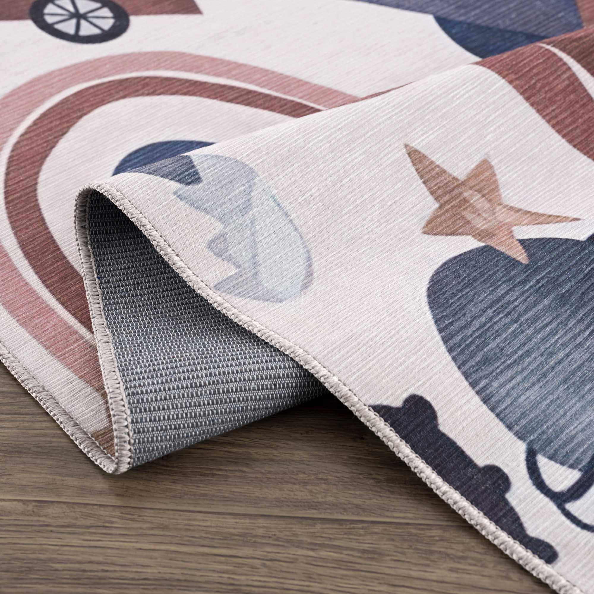 Libra Rainbow  Kids Washable Area Rug - Clearance - Image 5
