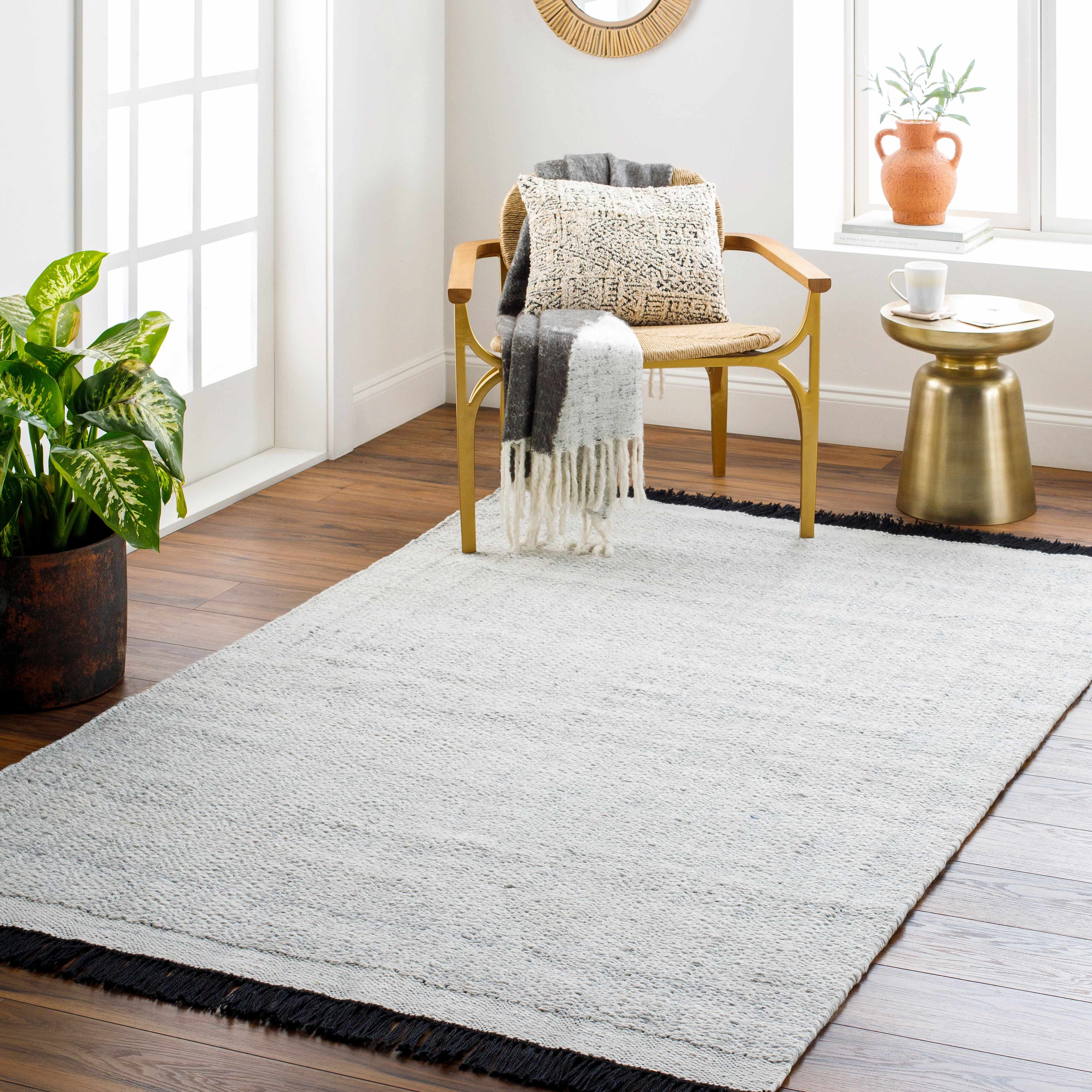 Light Gray Anane Area Rug - Clearance - Image 2