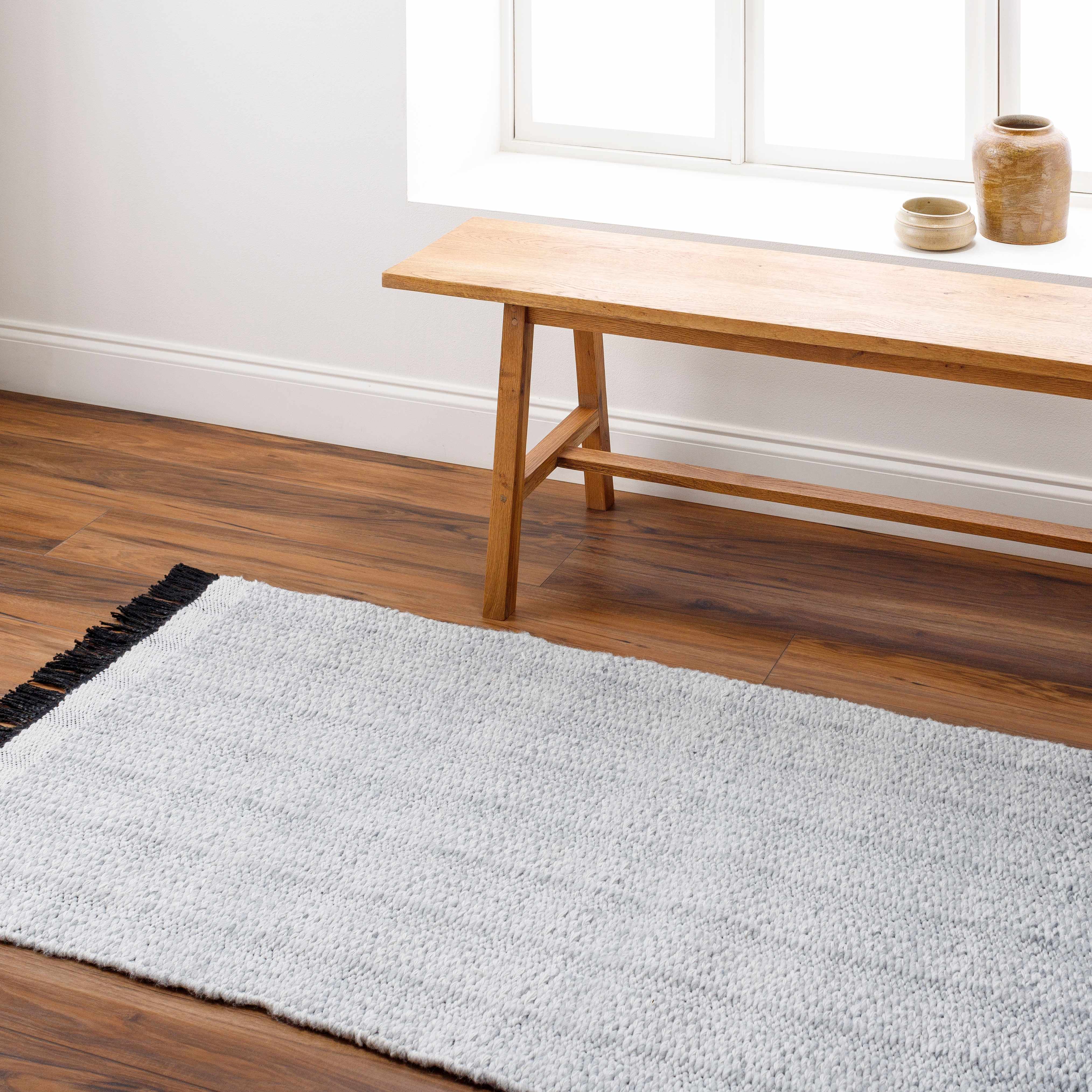 Light Gray Anane Area Rug - Clearance - Image 9