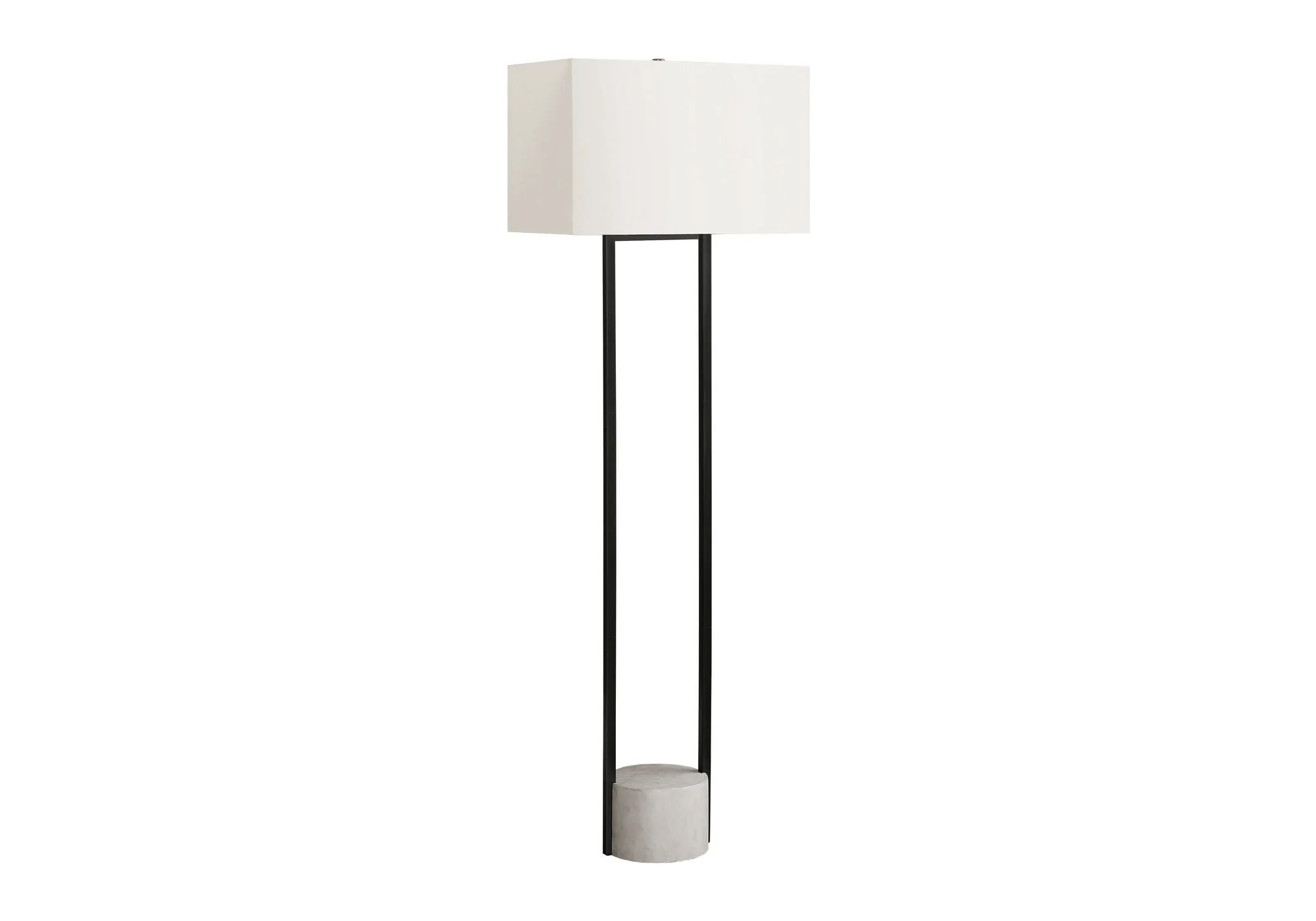 Lighting, Floor Lamp, Contemporary - Black / Beige - Image 2