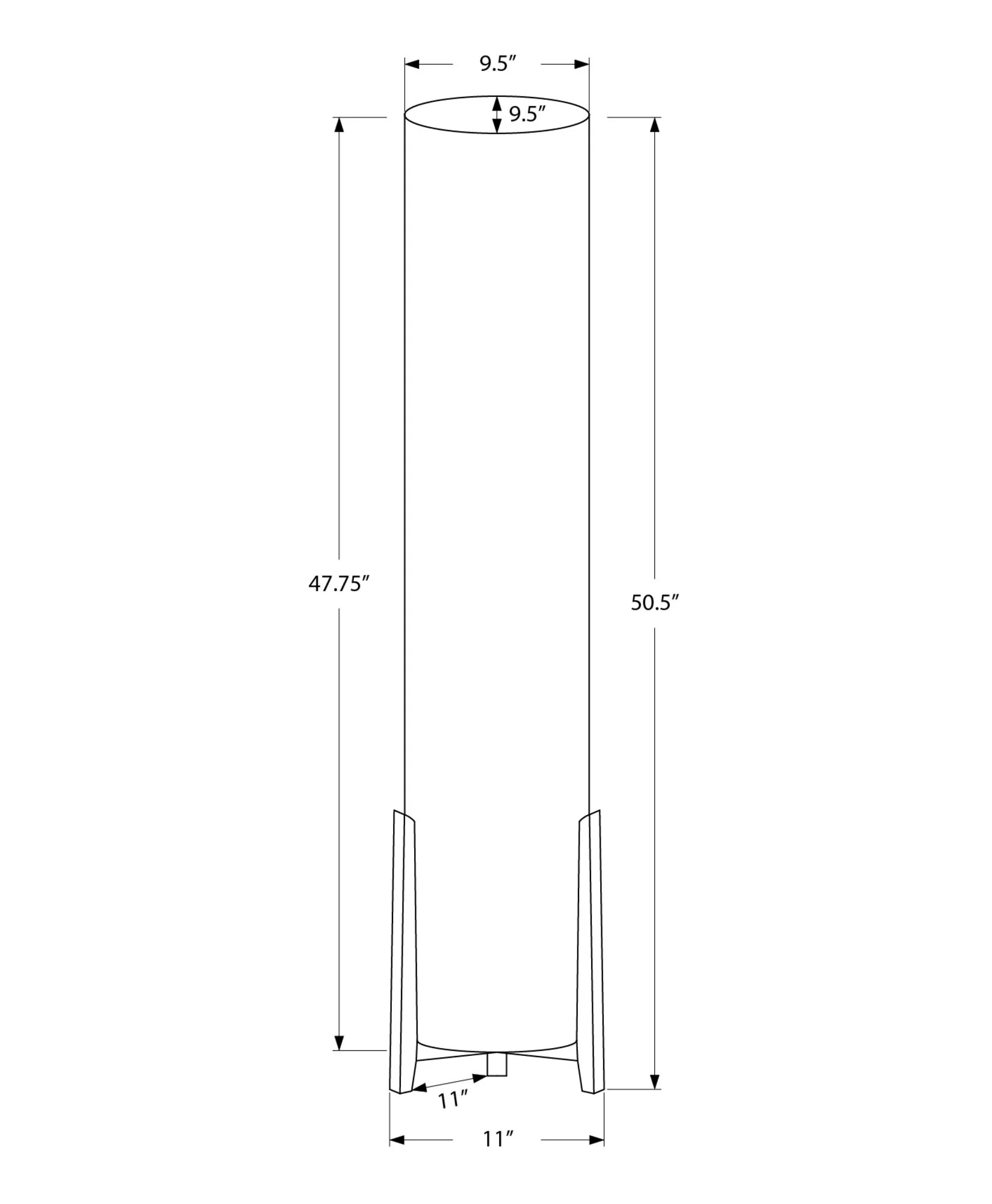 Lighting, Floor Lamp, Wood Look, Contemporary - Brown - Image 3
