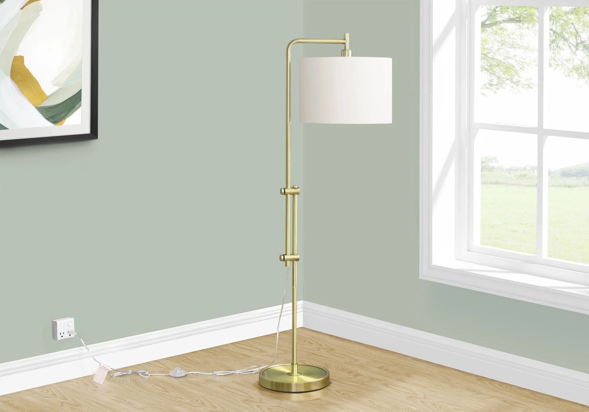 Lighting, Metal Floor Lamp - Image 3