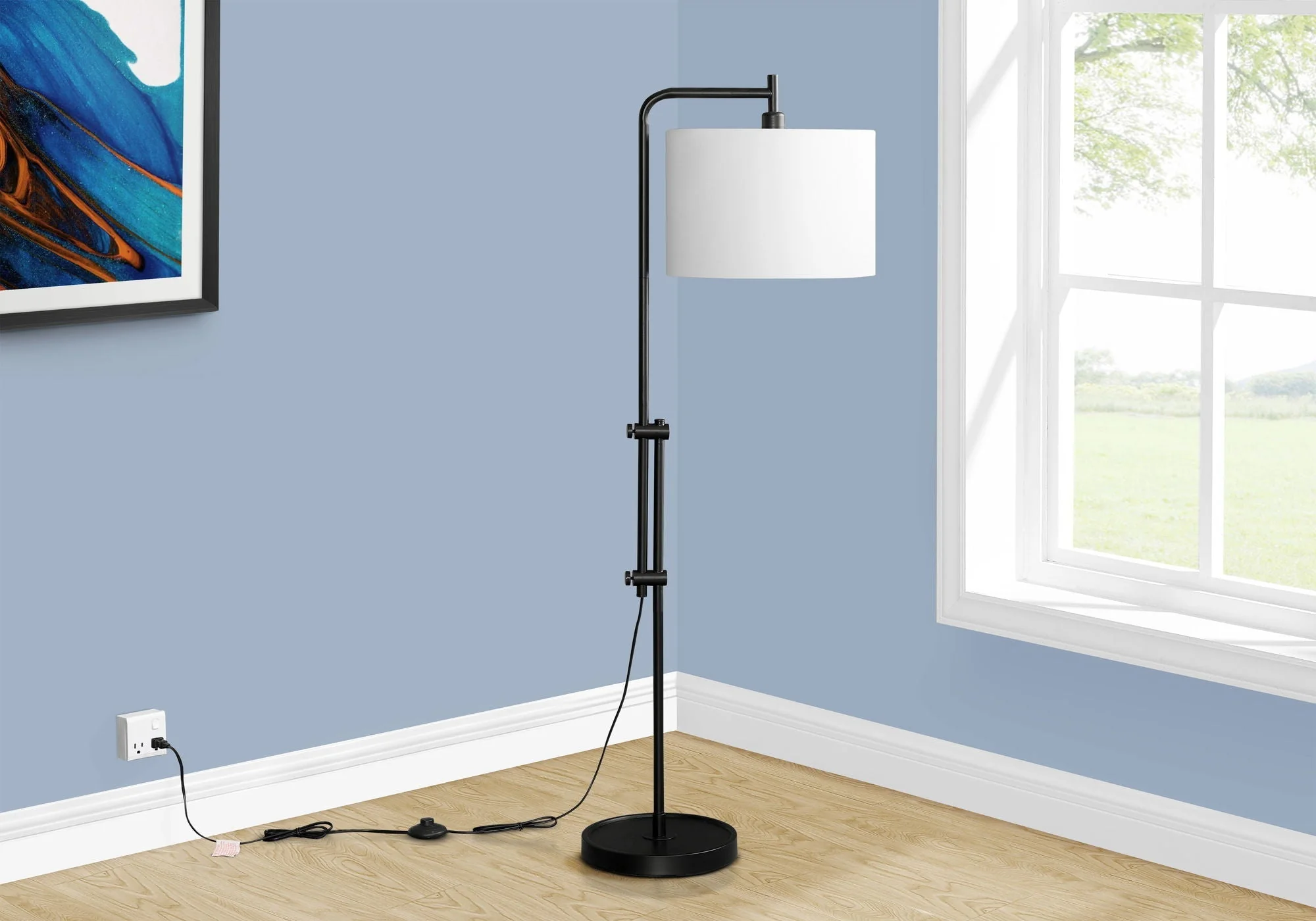 Lighting, Metal Floor Lamp - Image 6