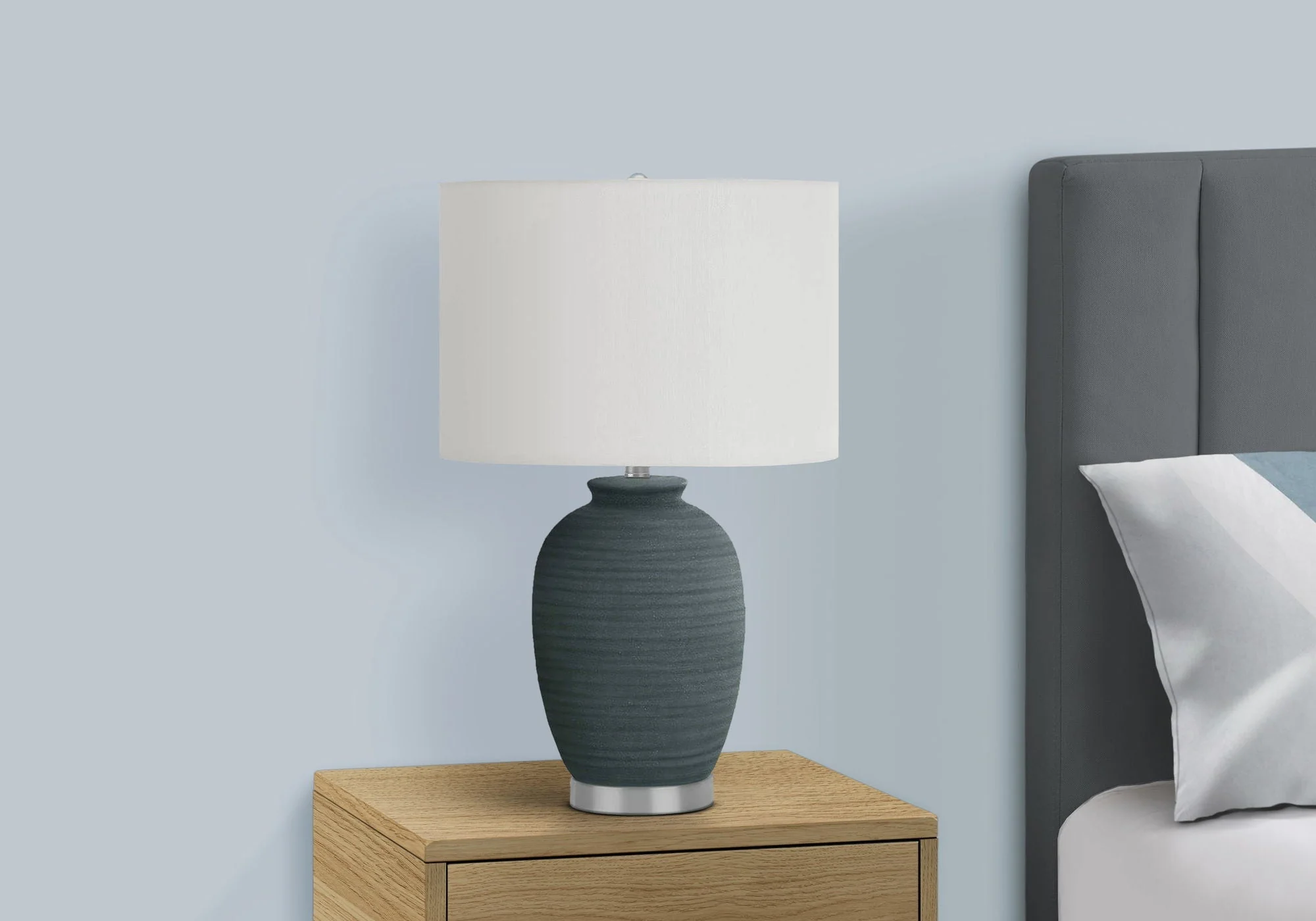 Lighting, Table Lamp, Ceramic, Contemporary - Blue - Image 2