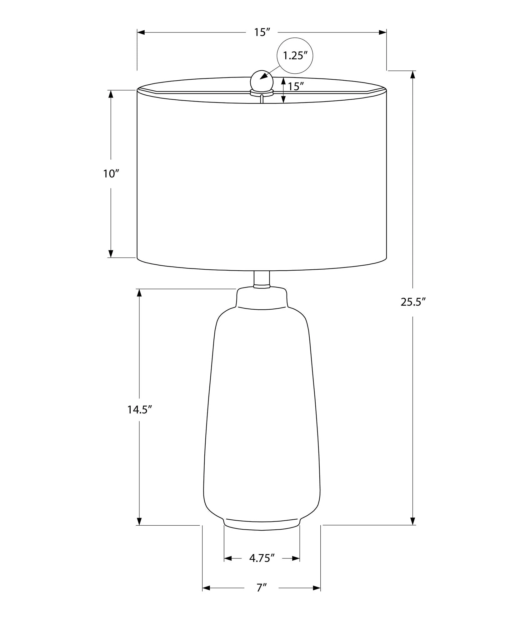 Lighting, Table Lamp, Ceramic, Modern - Cream - Image 2